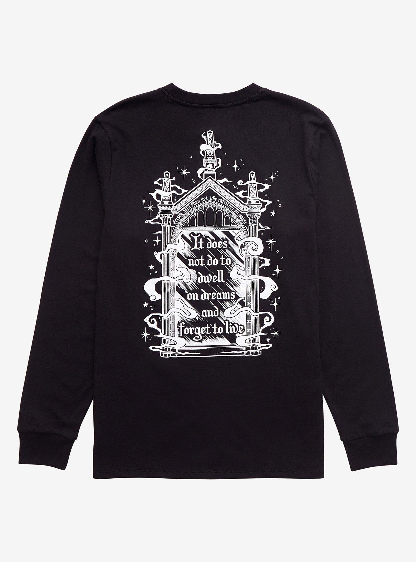 Harry Potter Mirror of Erised Long Sleeve T-Shirt - BoxLunch Exclusive, BLACK, alternate