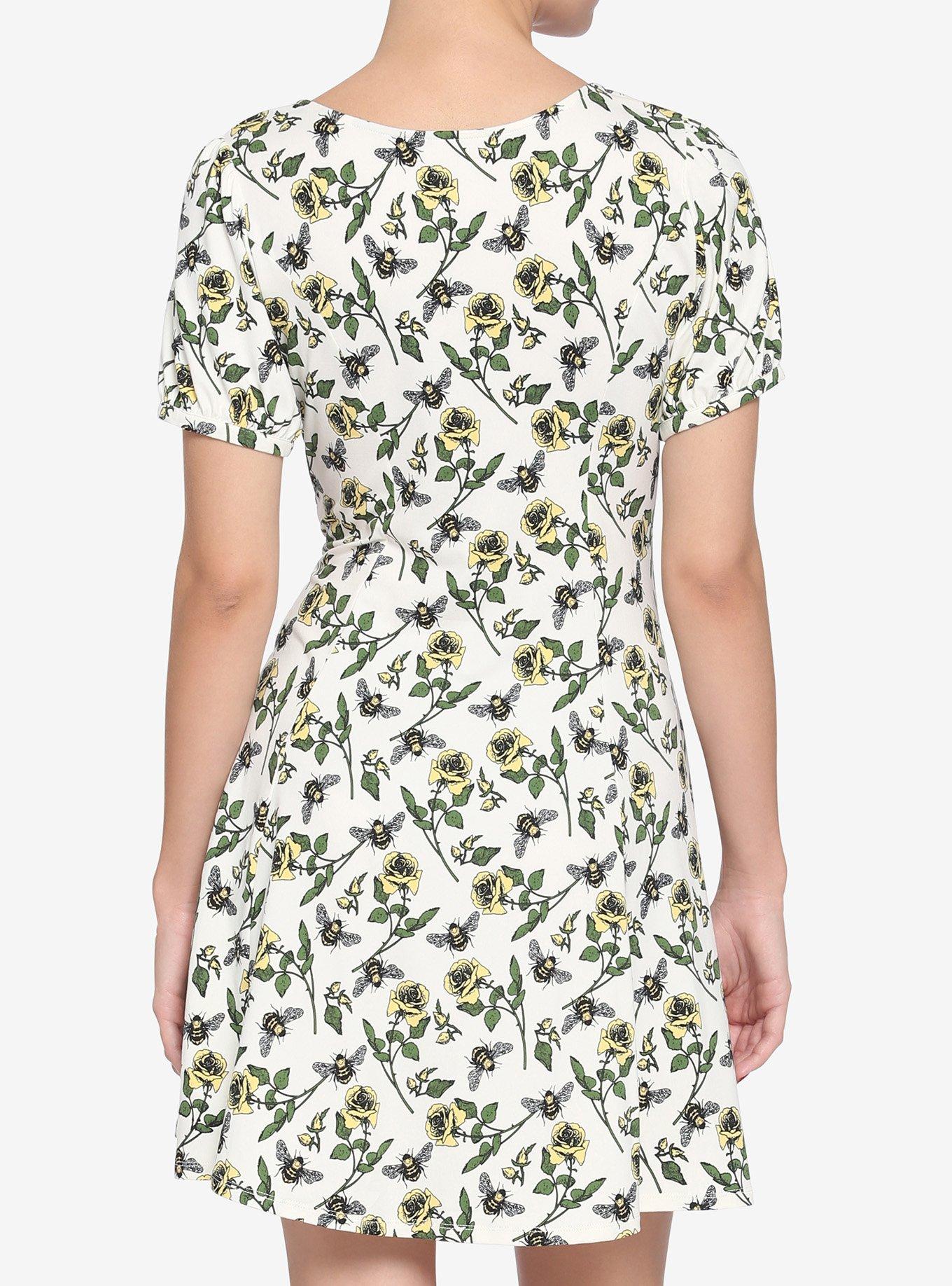 Bees & Roses Empire Dress, MULTI, alternate
