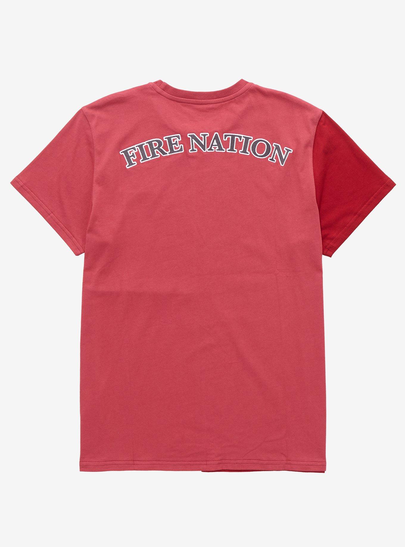 Avatar: The Last Airbender Fire Nation Color Block T-Shirt, RED, alternate