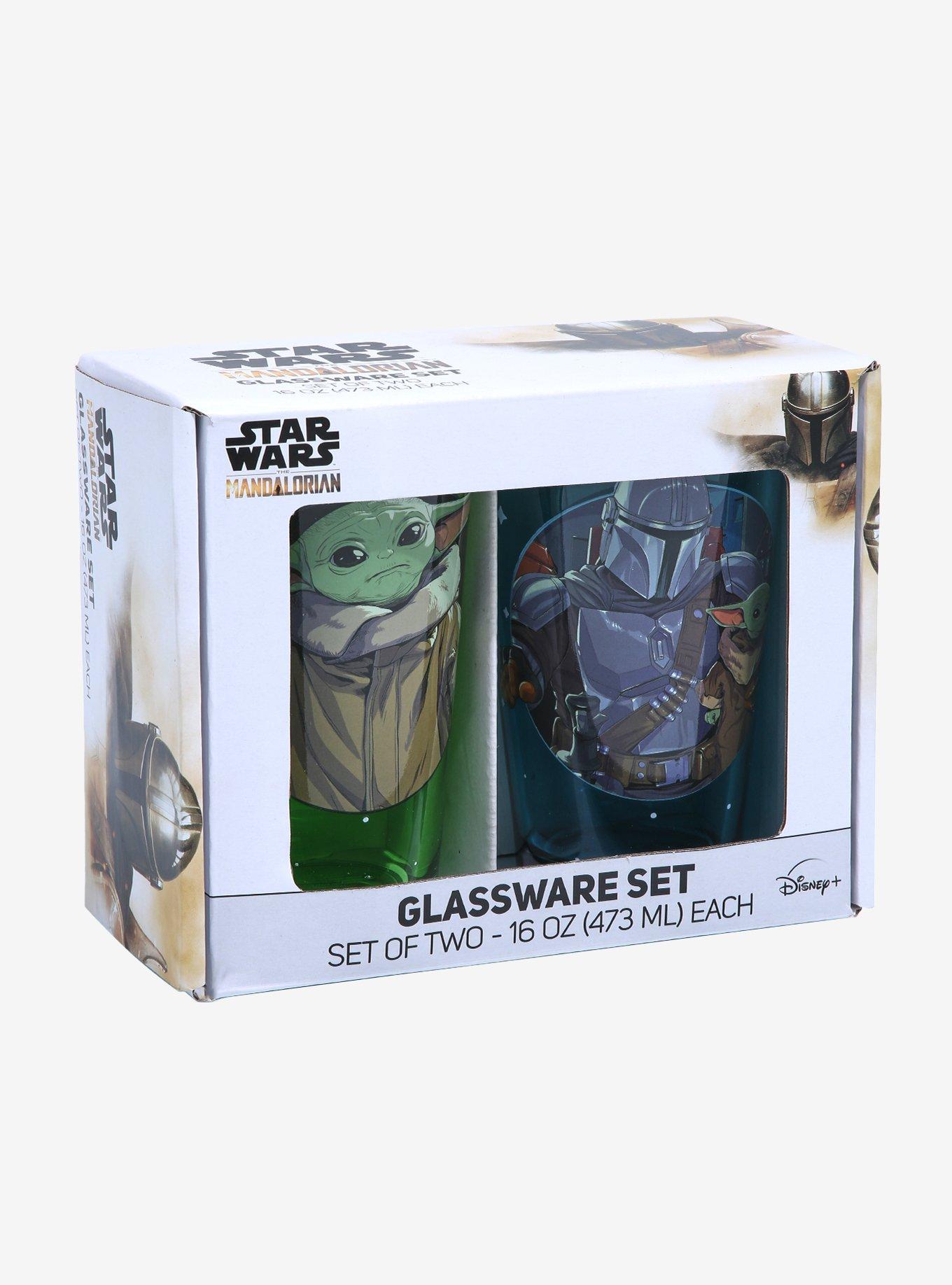 Star Wars The Mandalorian The Child & Mando Pint Glass Set, , alternate
