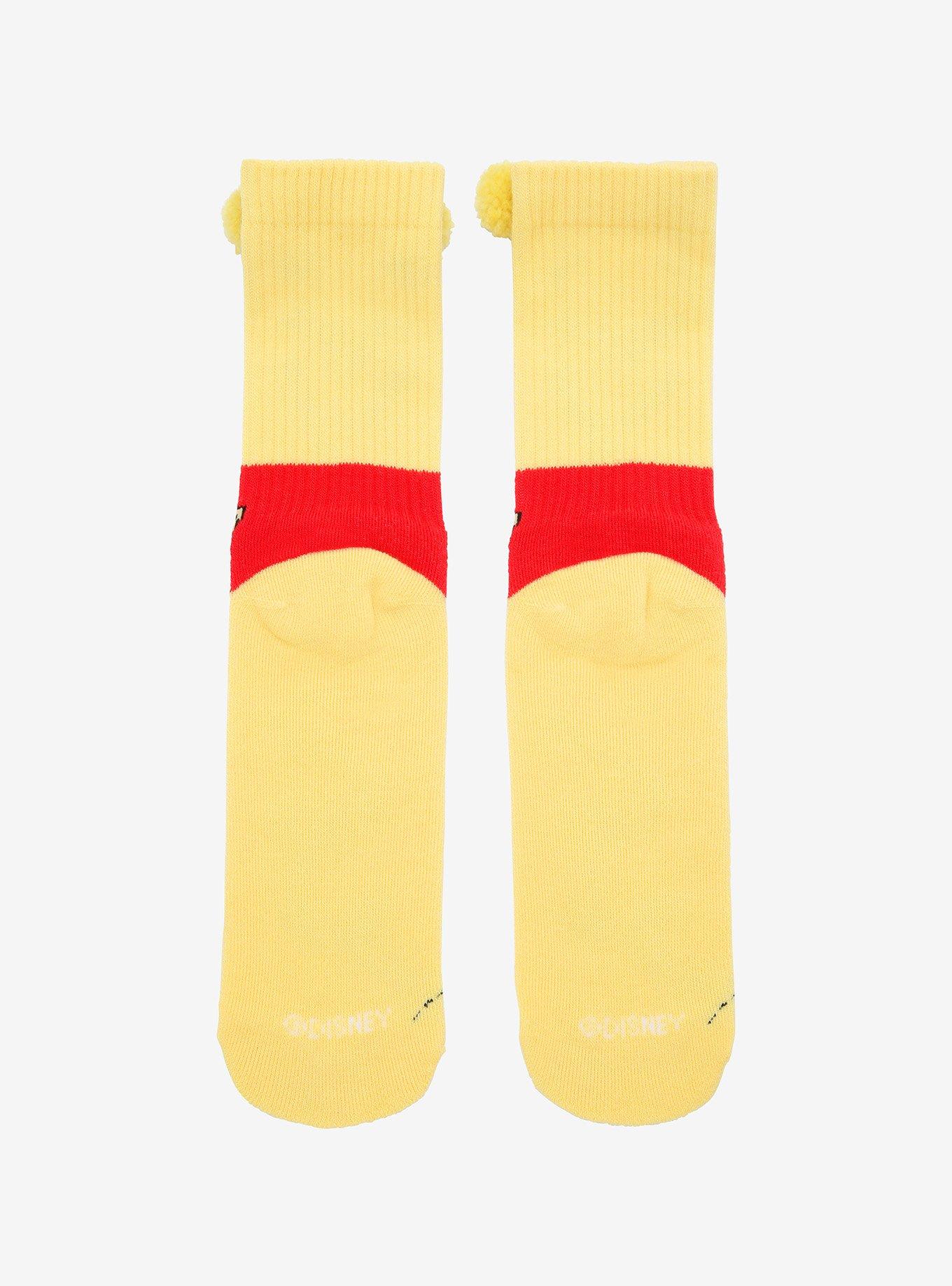 Disney Winnie The Pooh Pom Crew Socks, , alternate