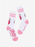 Kirby Pink Varsity Crew Socks, , alternate