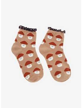 Chibi Mushroom Ankle Socks, , hi-res