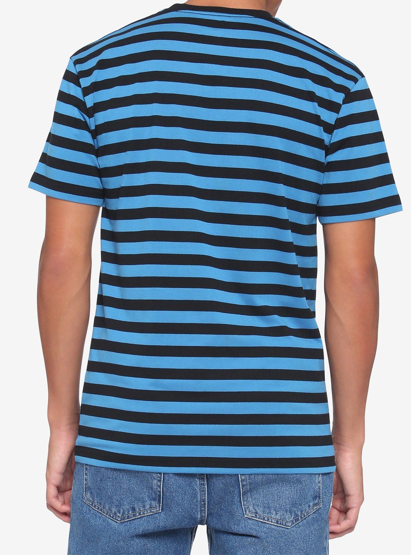 Blue & Black Stripe T-Shirt, STRIPE - BLUE, alternate