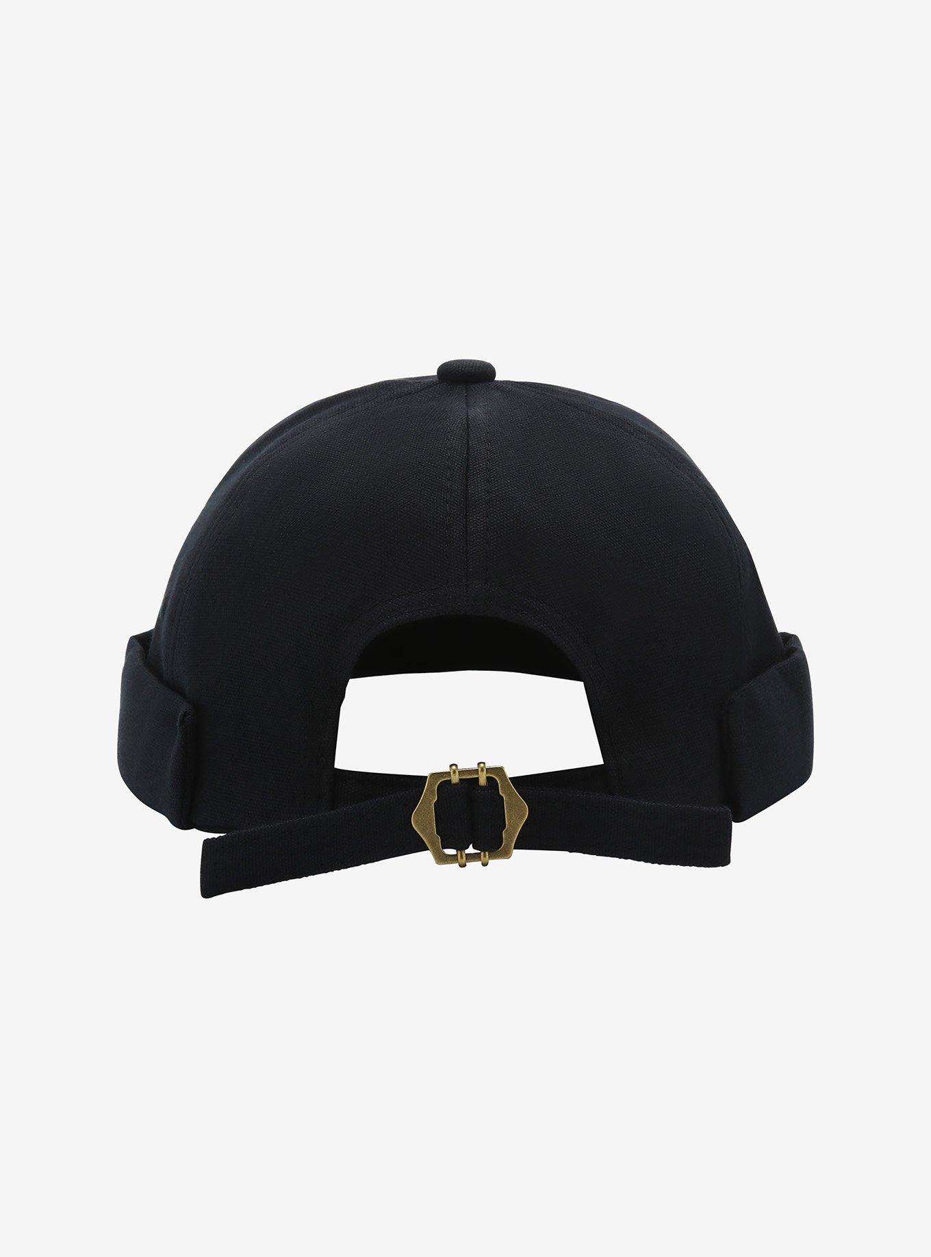 Black Brimless Ball Cap, , alternate