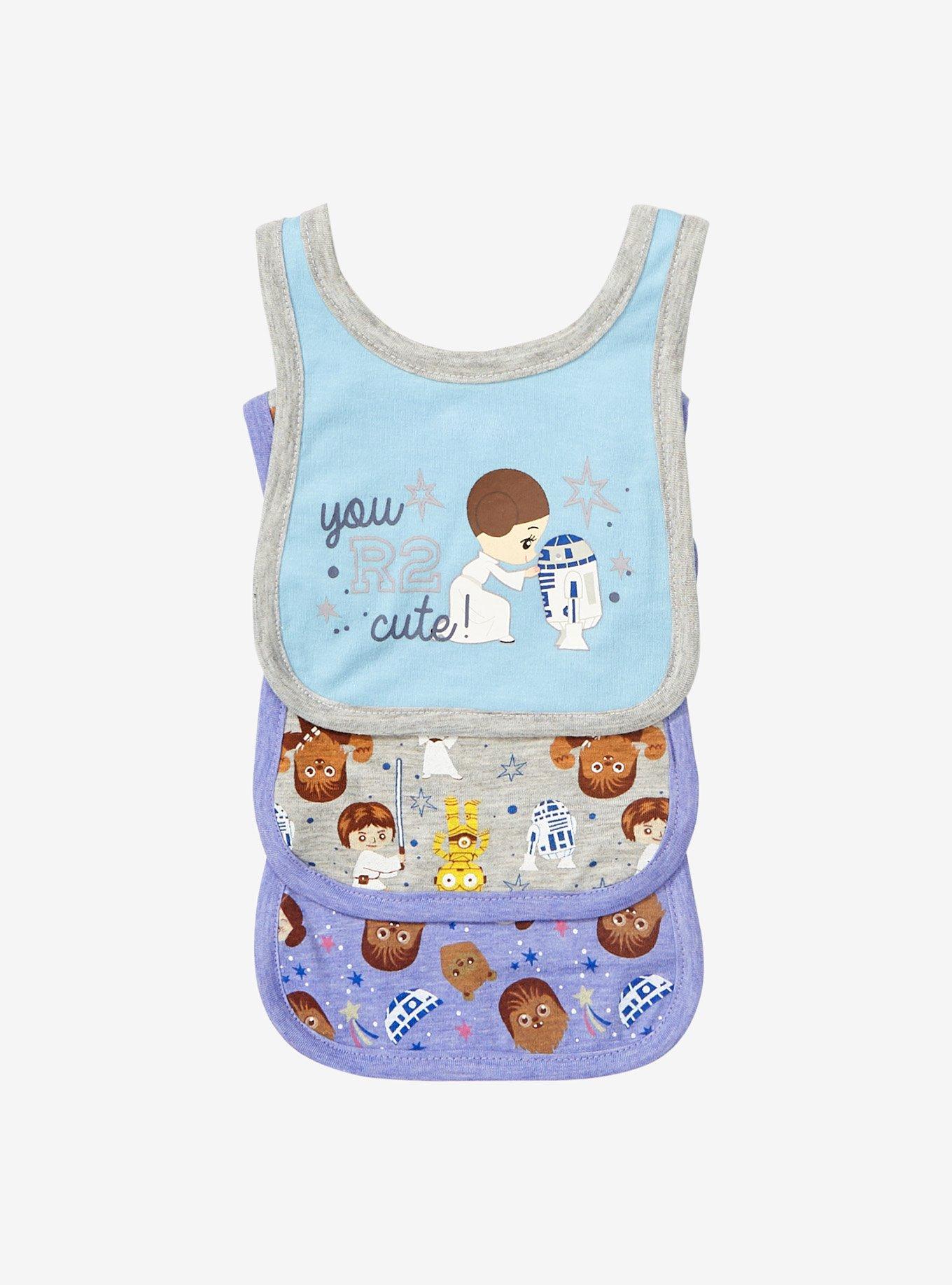 Star Wars Chibi Characters You R2 Cute Infant Bib Set - BoxLunch Exclusive, , alternate