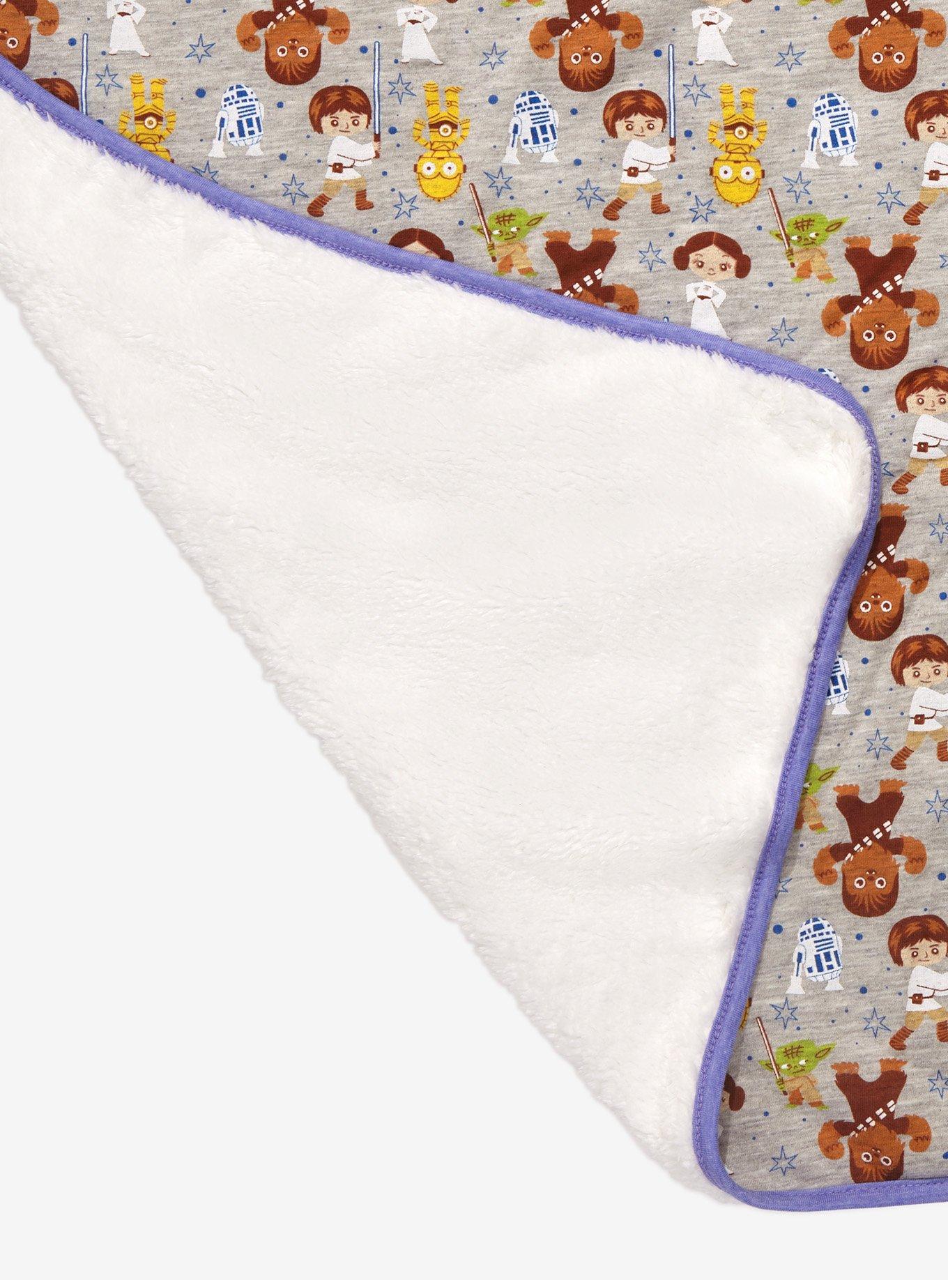 Star Wars Chibi Jedi & Rebel Alliance Friends Baby Blanket - BoxLunch Exclusive, , alternate