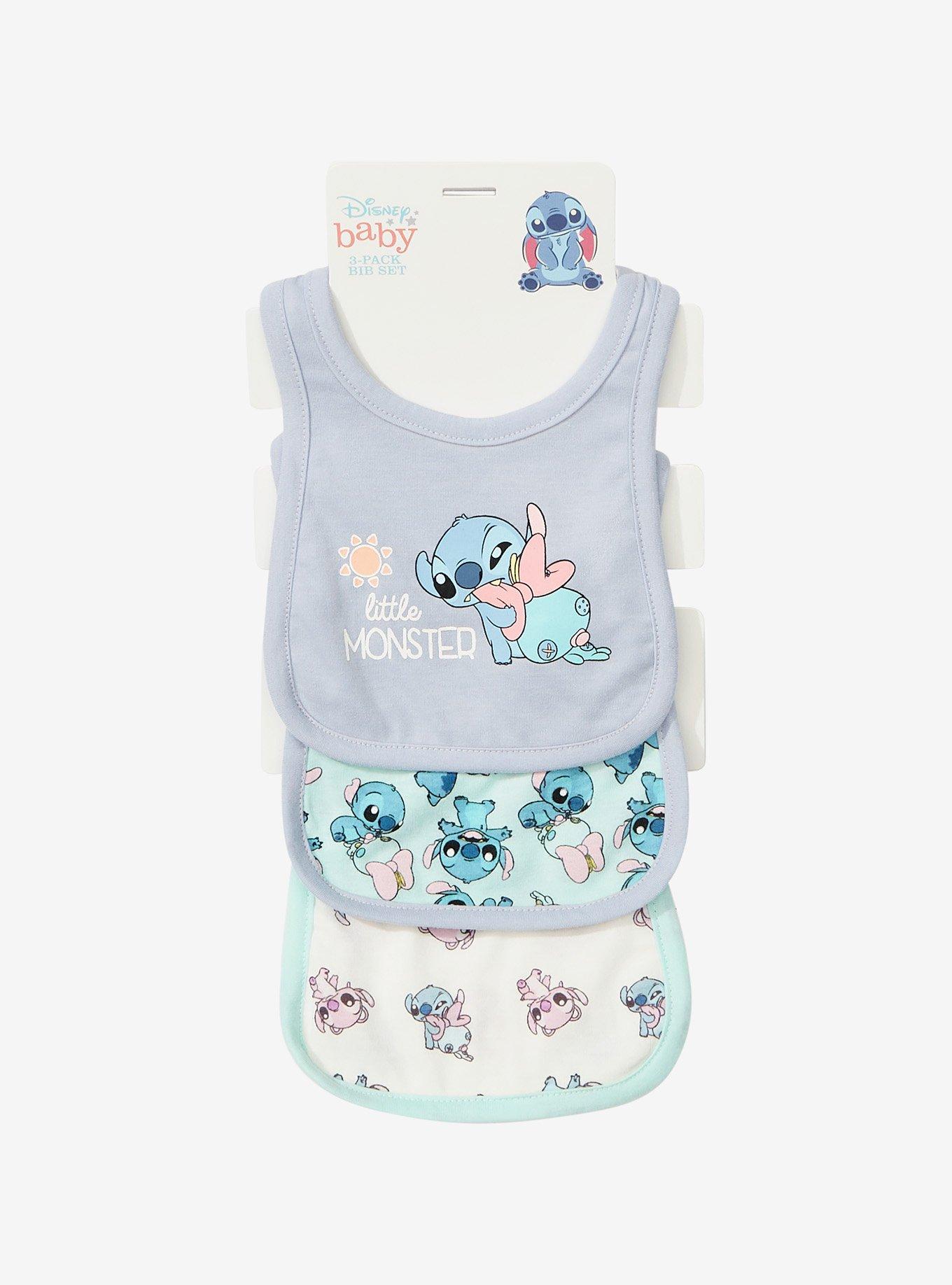 Disney Lilo & Stitch Little Monster Stitch Infant Bib Set - BoxLunch Exclusive, , alternate