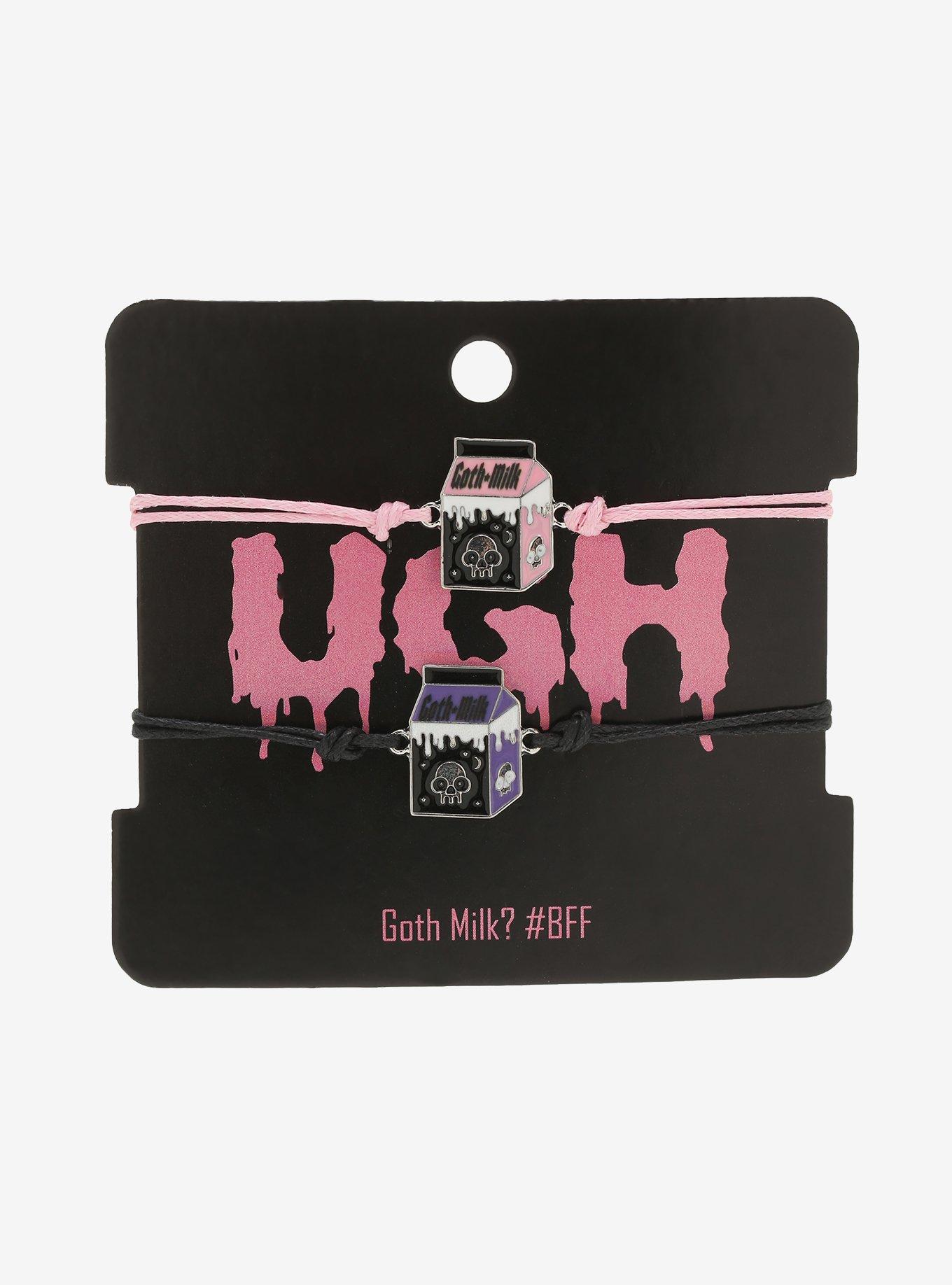 Goth Milk Best Friend Cord Bracelet Set, , alternate