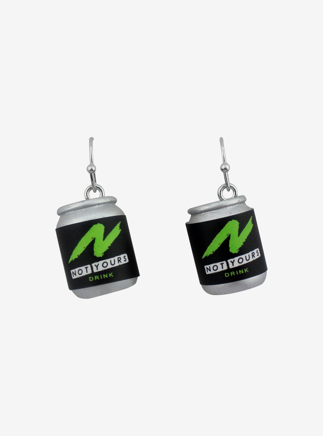 Not Yours Energy Drink Drop Earrings, , alternate