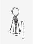 Gunmetal Chain Hand Ring Bracelet, , alternate
