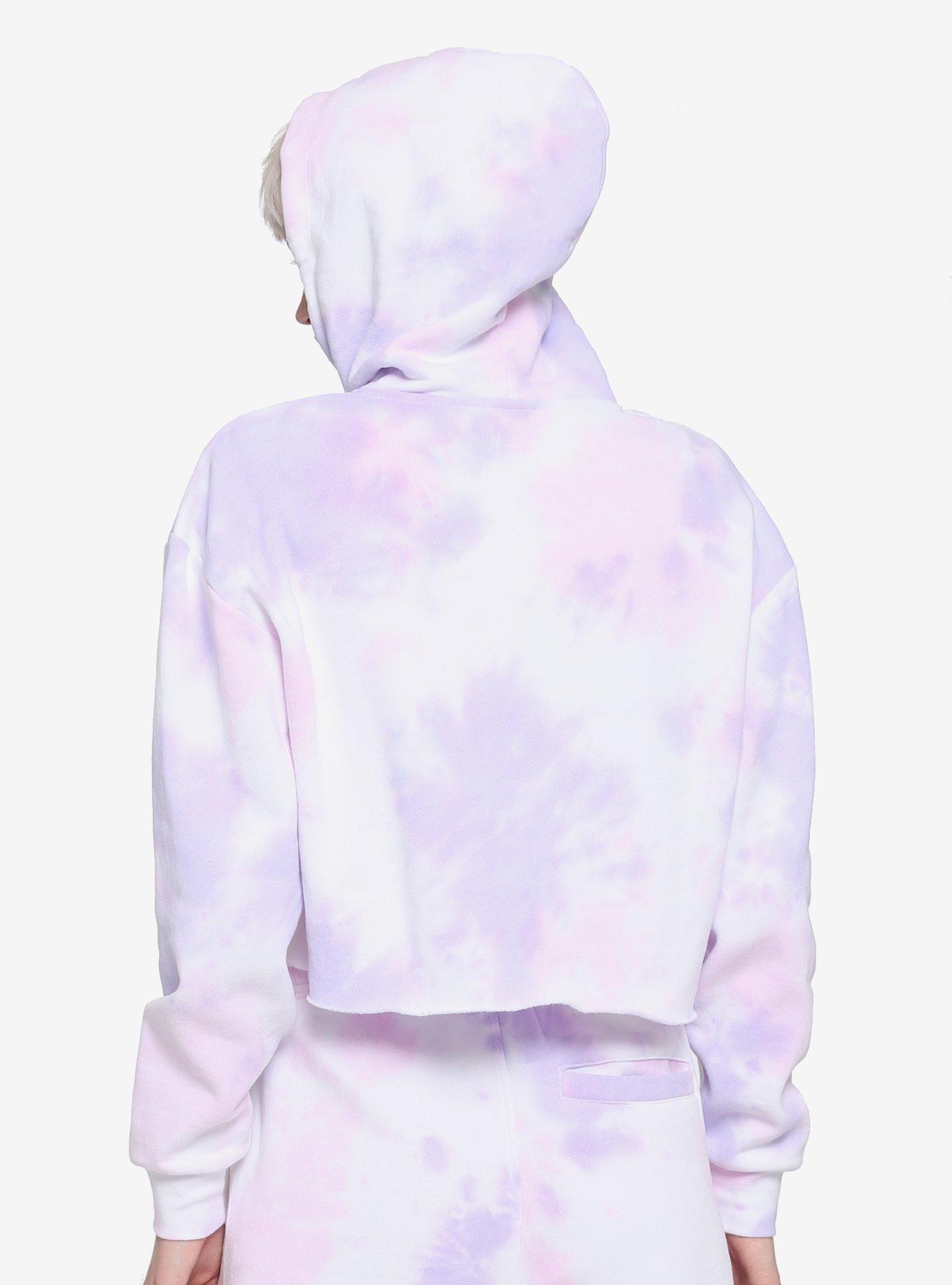 My Melody & Kuromi Pastel Wash Girls Crop Hoodie, MULTI, alternate