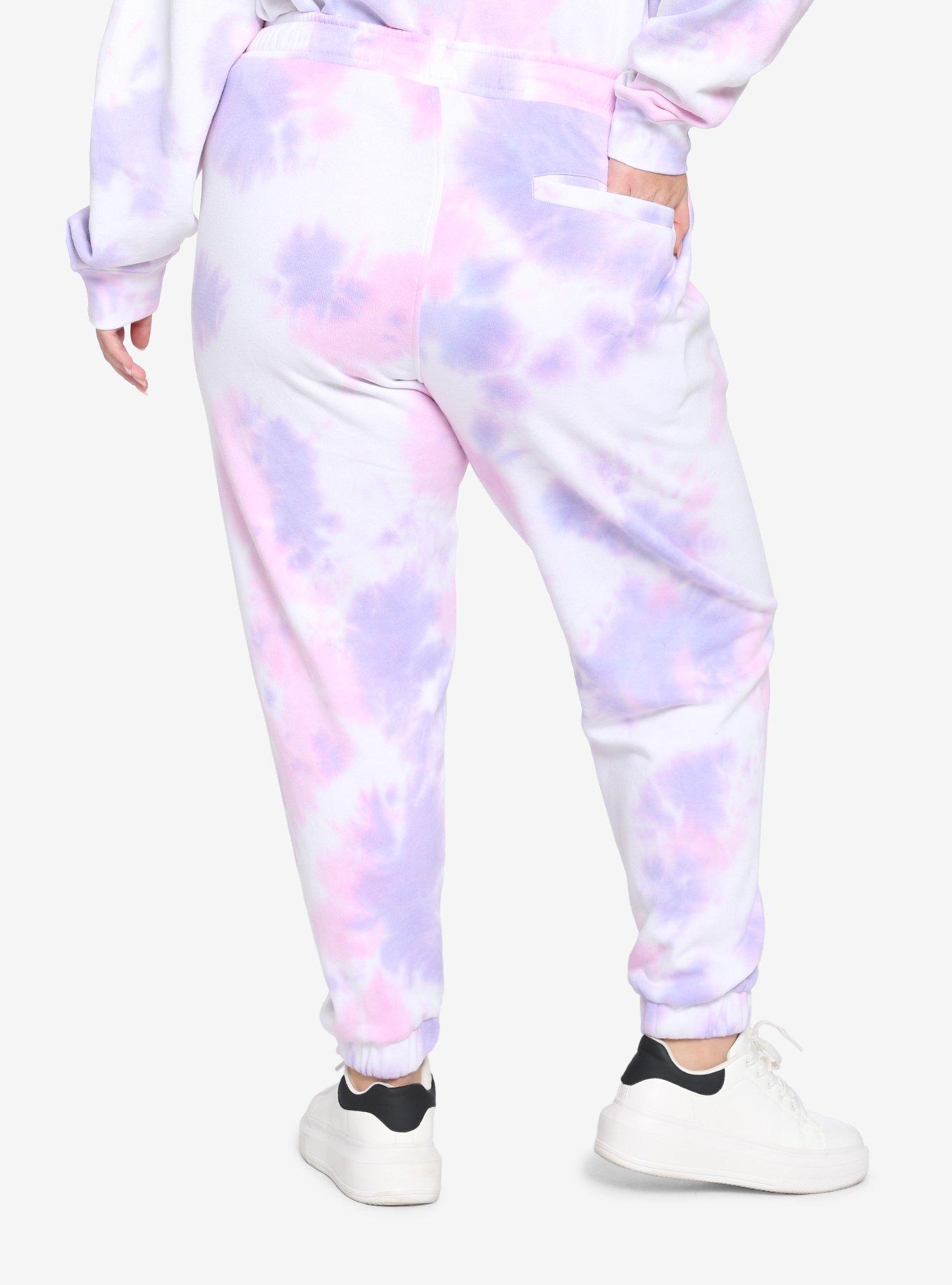 My Melody & Kuromi Pink & Purple Wash Girls Sweatpants Plus Size, MULTI, alternate