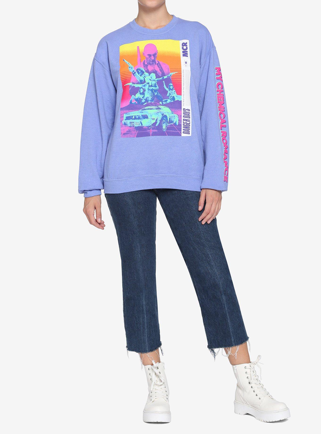 My Chemical Romance Danger Days Neon Girls Sweatshirt, LAVENDER, alternate