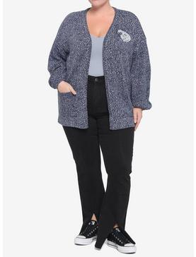 Her Universe Disney Logo Marled Open Cardigan Plus Size Her Universe Exclusive, , hi-res