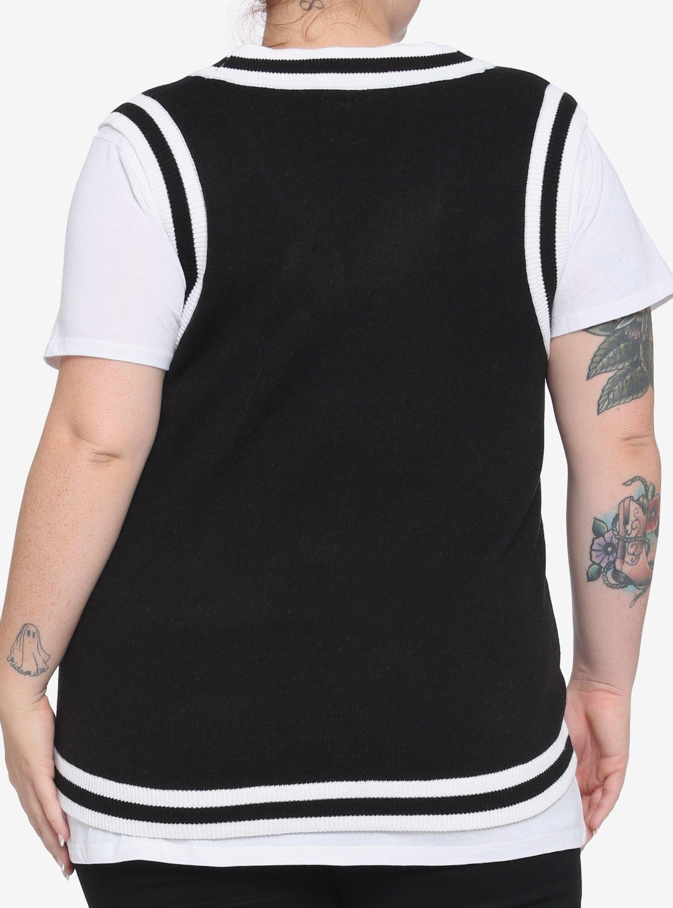 Her Universe Star Wars Dark Side Sweater Vest Plus Size Her Universe Exclusive, MULTI, alternate