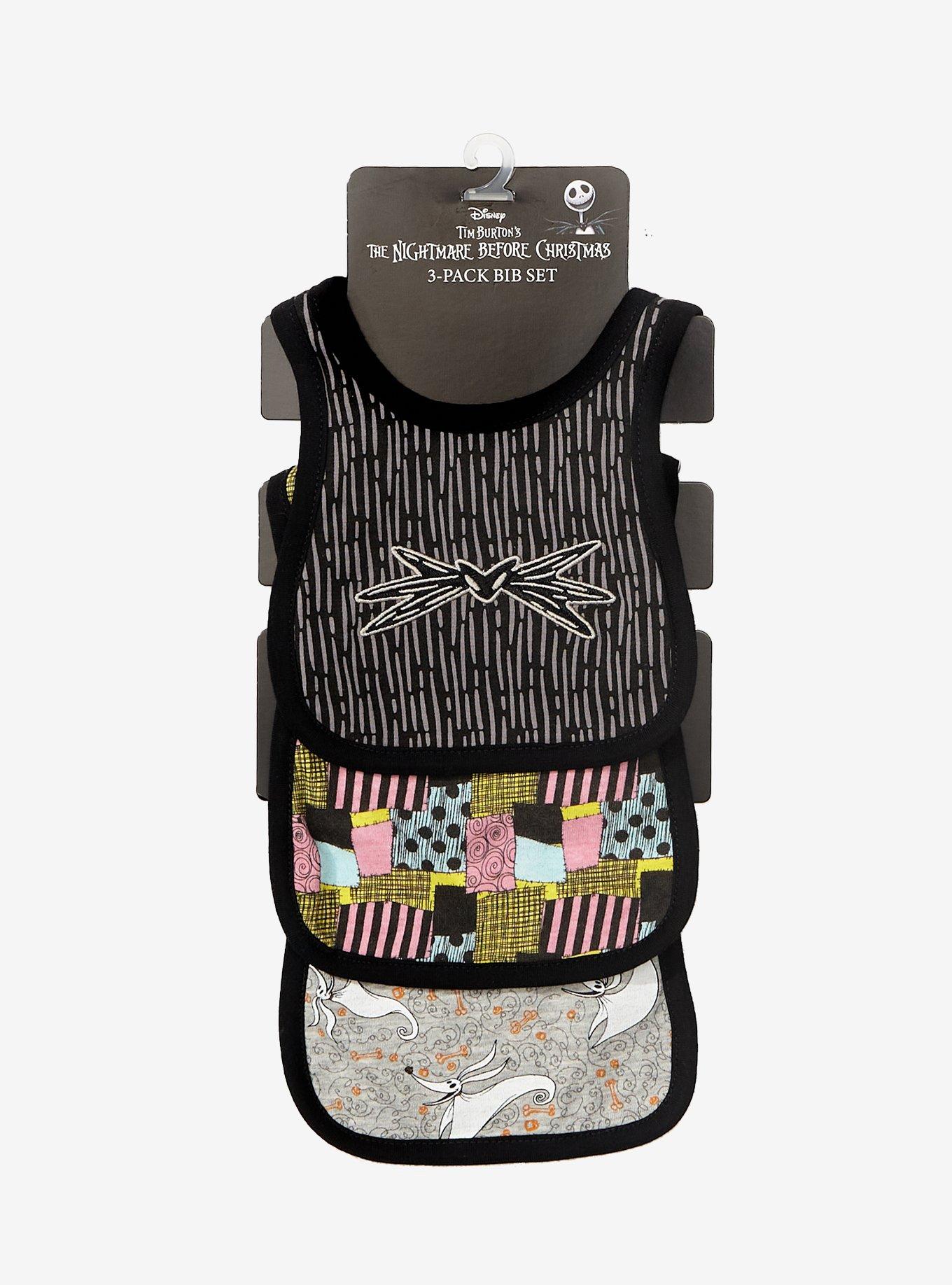 Disney The Nightmare Before Christmas Patterns Infant Bib Set - BoxLunch Exclusive, , alternate