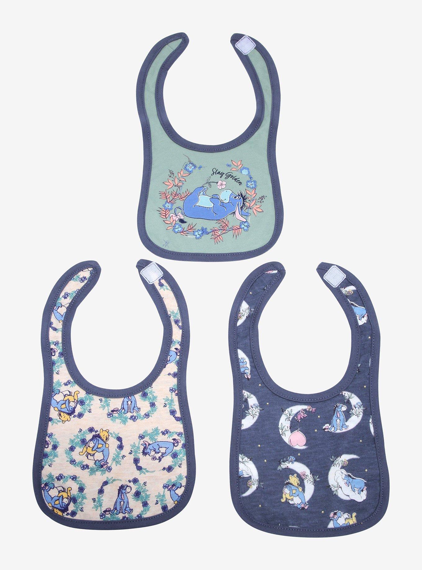 Disney Winnie the Pooh Eeyore Floral Bib Set - BoxLunch Exclusive, , alternate