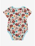Disney Moana Tropical Icons Allover Print Infant One-Piece - BoxLunch Exclusive, NATURAL, alternate