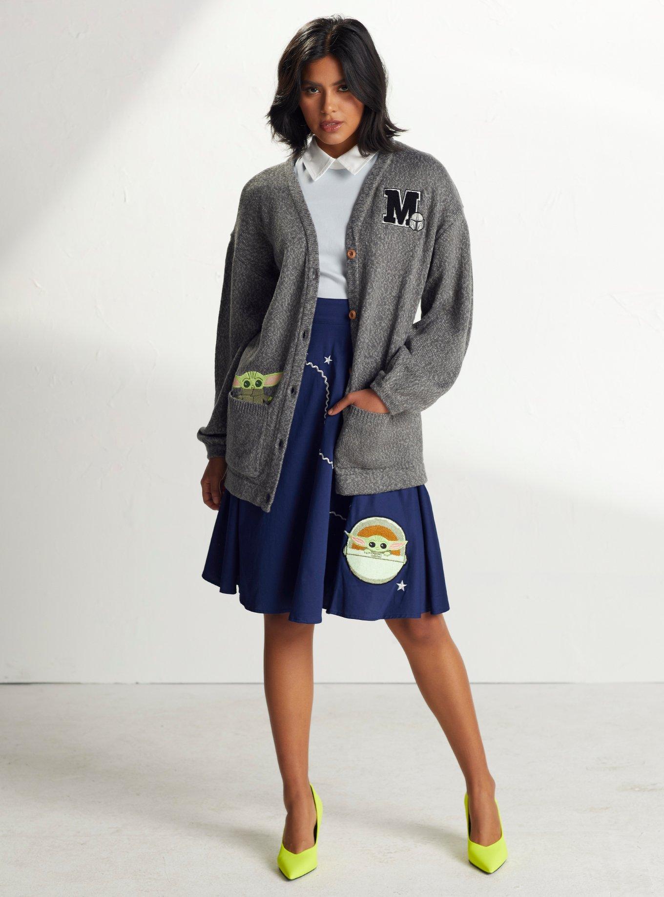 Her Universe Star Wars The Mandalorian Grey Cardigan, MULTI, alternate
