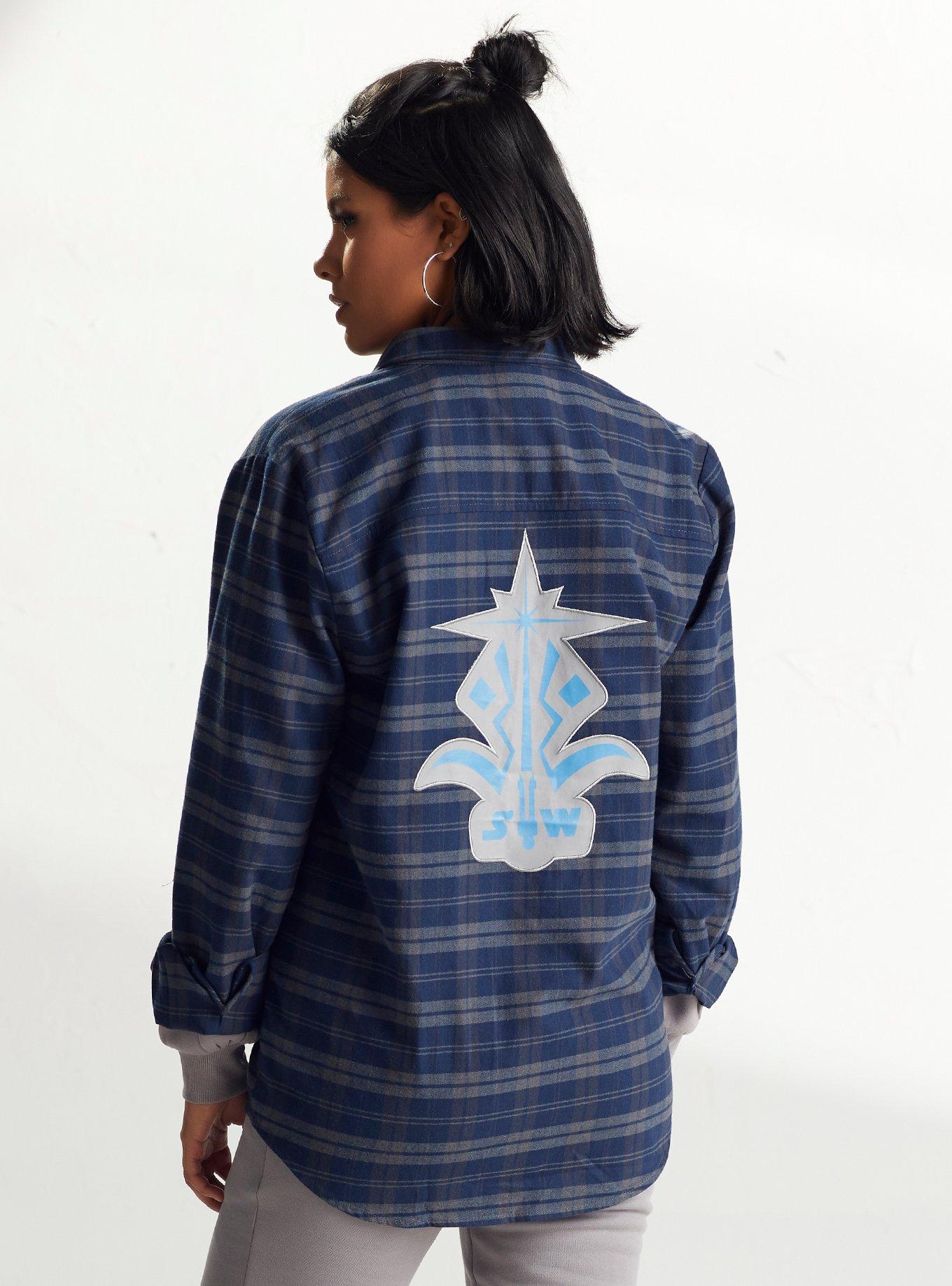 Our Universe Star Wars Ahsoka Tano Plaid Woven Button-Up, MULTI, alternate