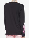 Kuromi Pink Flames Girls Long-Sleeve T-Shirt, MULTI, alternate
