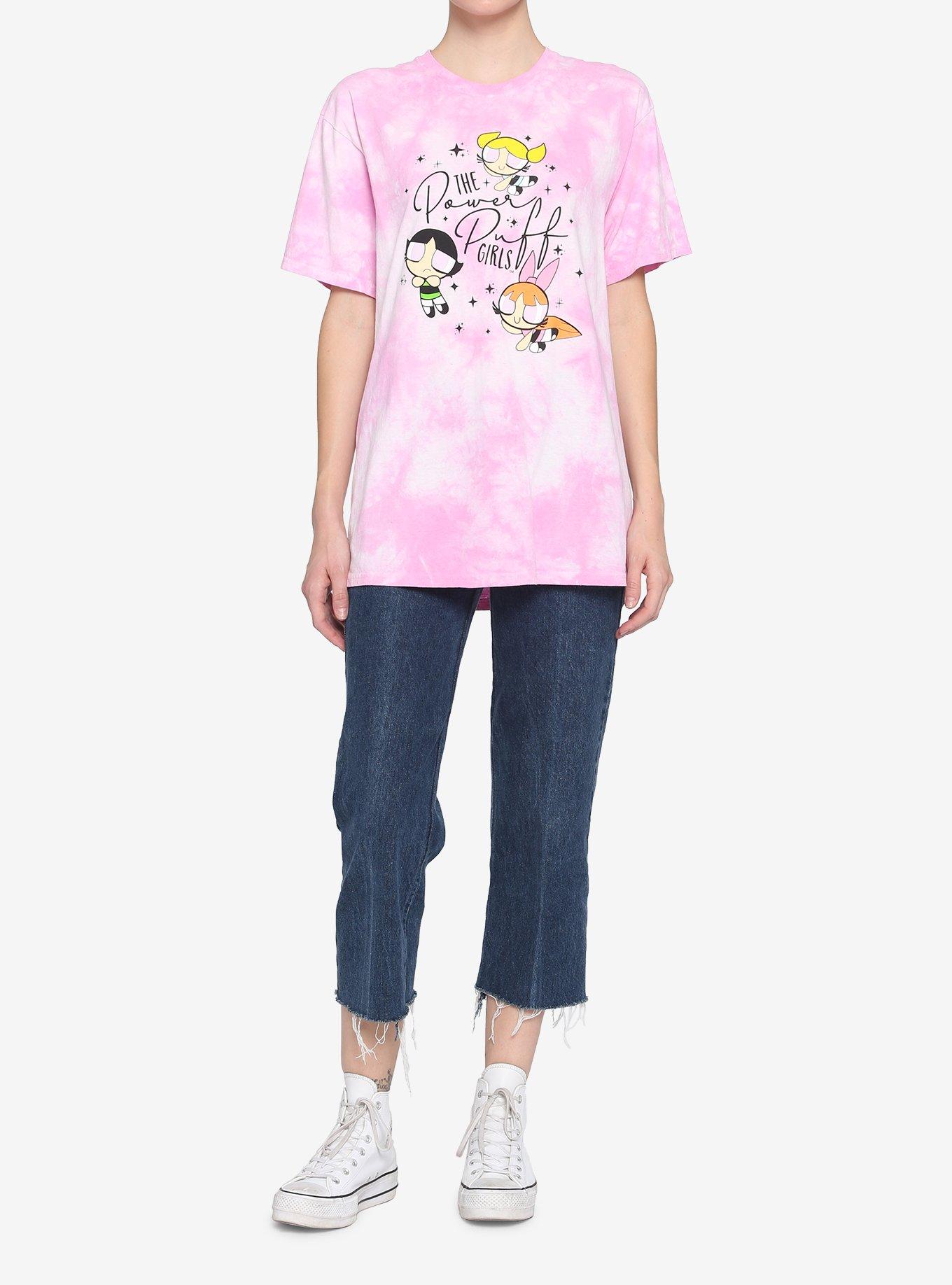 The Powerpuff Girls Dreamy Wash Boyfriend Fit Girls T-Shirt, MULTI, alternate