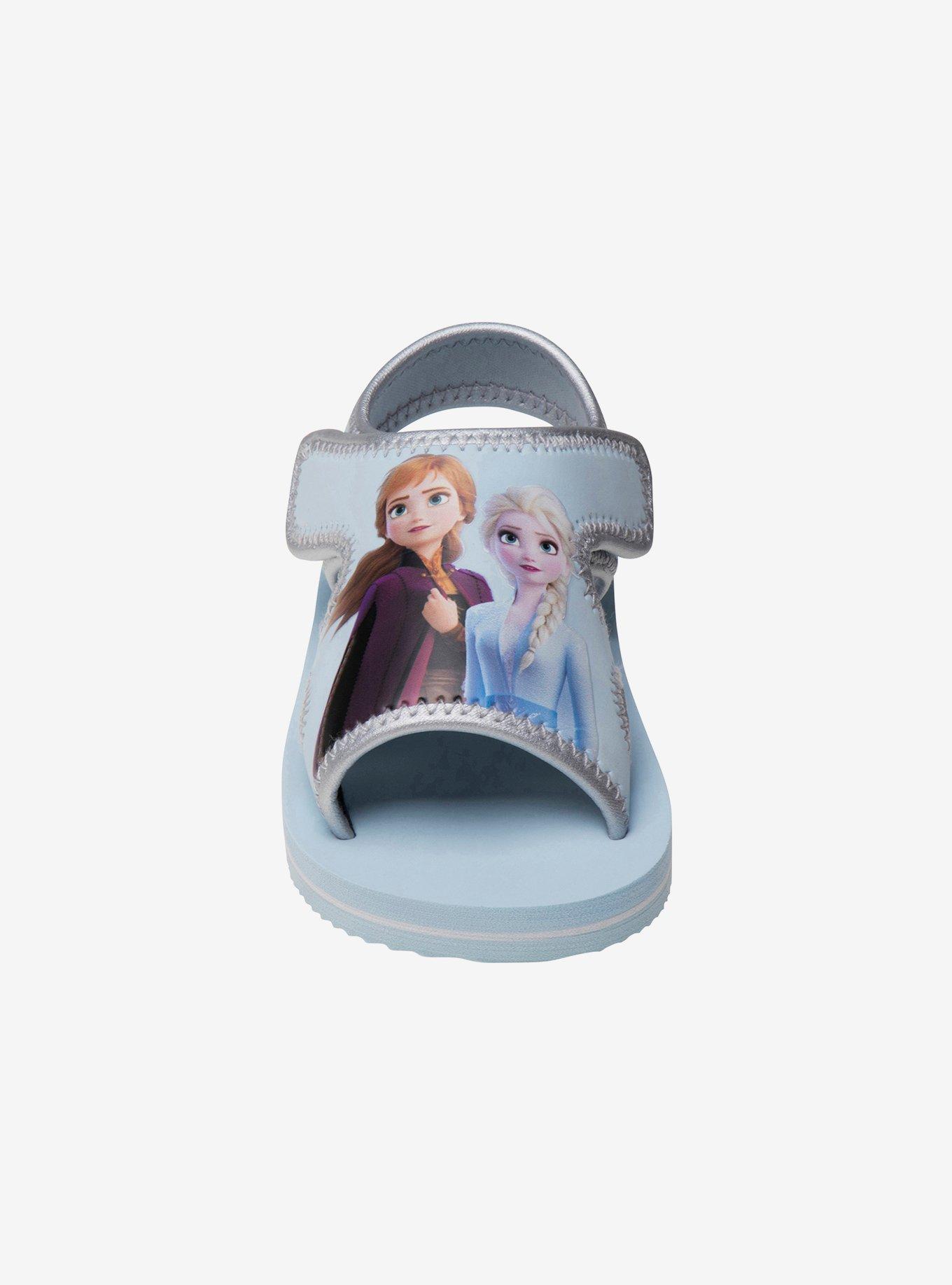 Disney Frozen II Girls Hook and Loop Sandals, BLUE, alternate