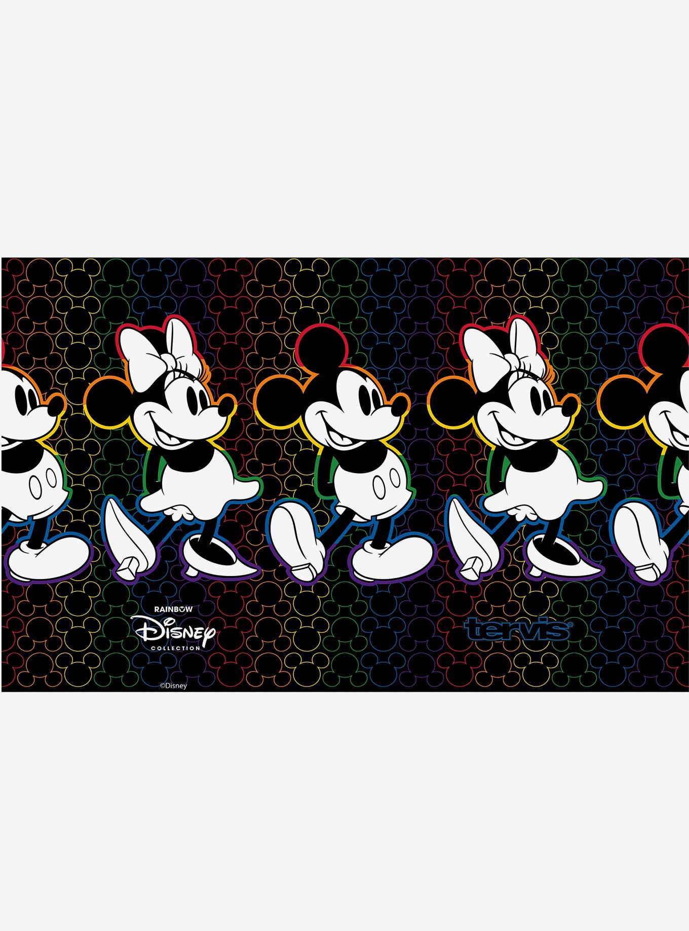 Disney Mickey and Minnie Rainbow 20oz Stainless Steel Tumbler With Lid, , alternate