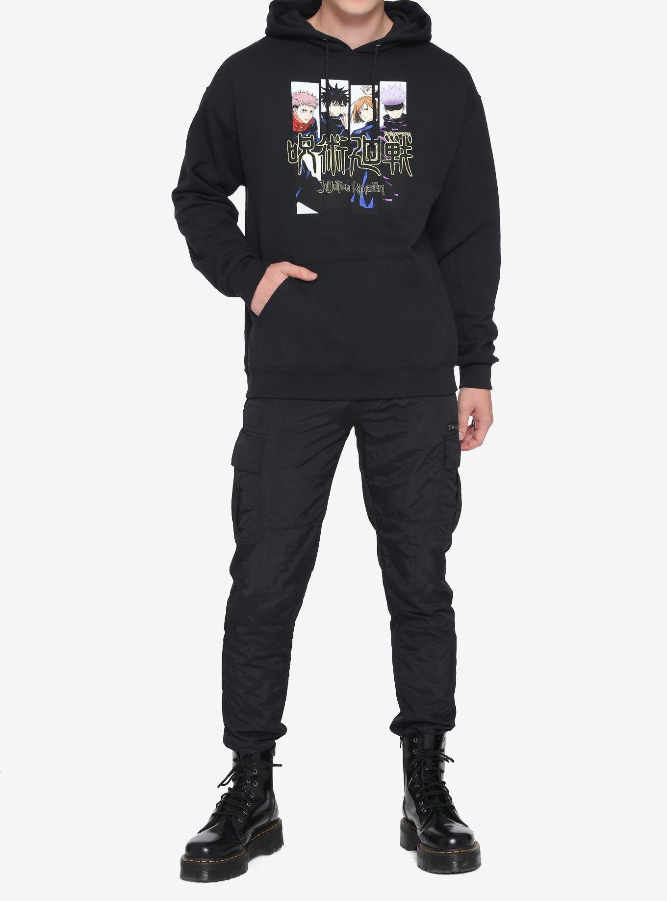 Jujutsu Kaisen First Years & Gojo Hoodie, BLACK, alternate