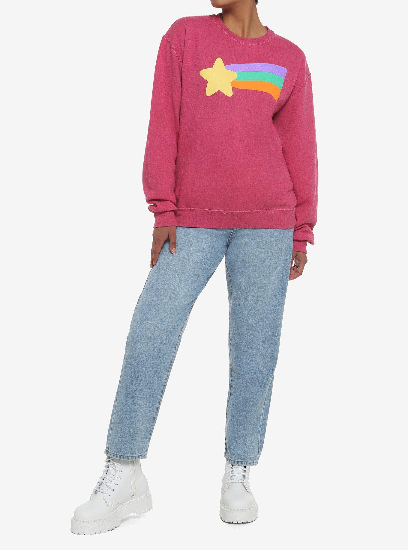 Gravity Falls Mabel's Rainbow Star Sweater Sweatshirt, MULTI, alternate