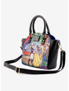 Loungefly Disney Beauty And The Beast Stained Glass Satchel Bag, , hi-res