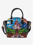 Loungefly Disney Beauty And The Beast Stained Glass Satchel Bag, , alternate