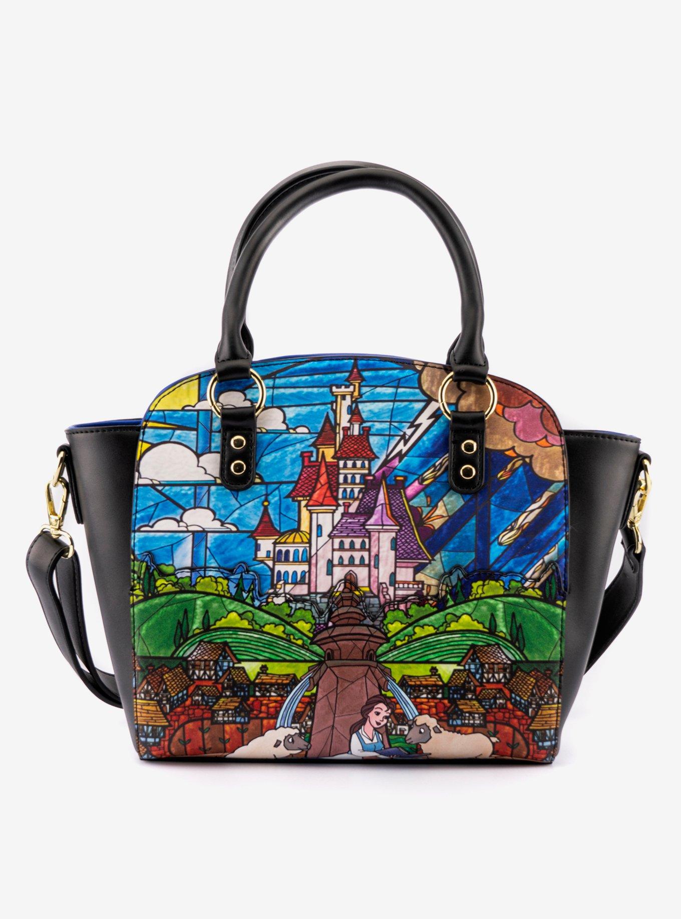 Loungefly Disney Beauty and The Beast Staircase Satchel Bag