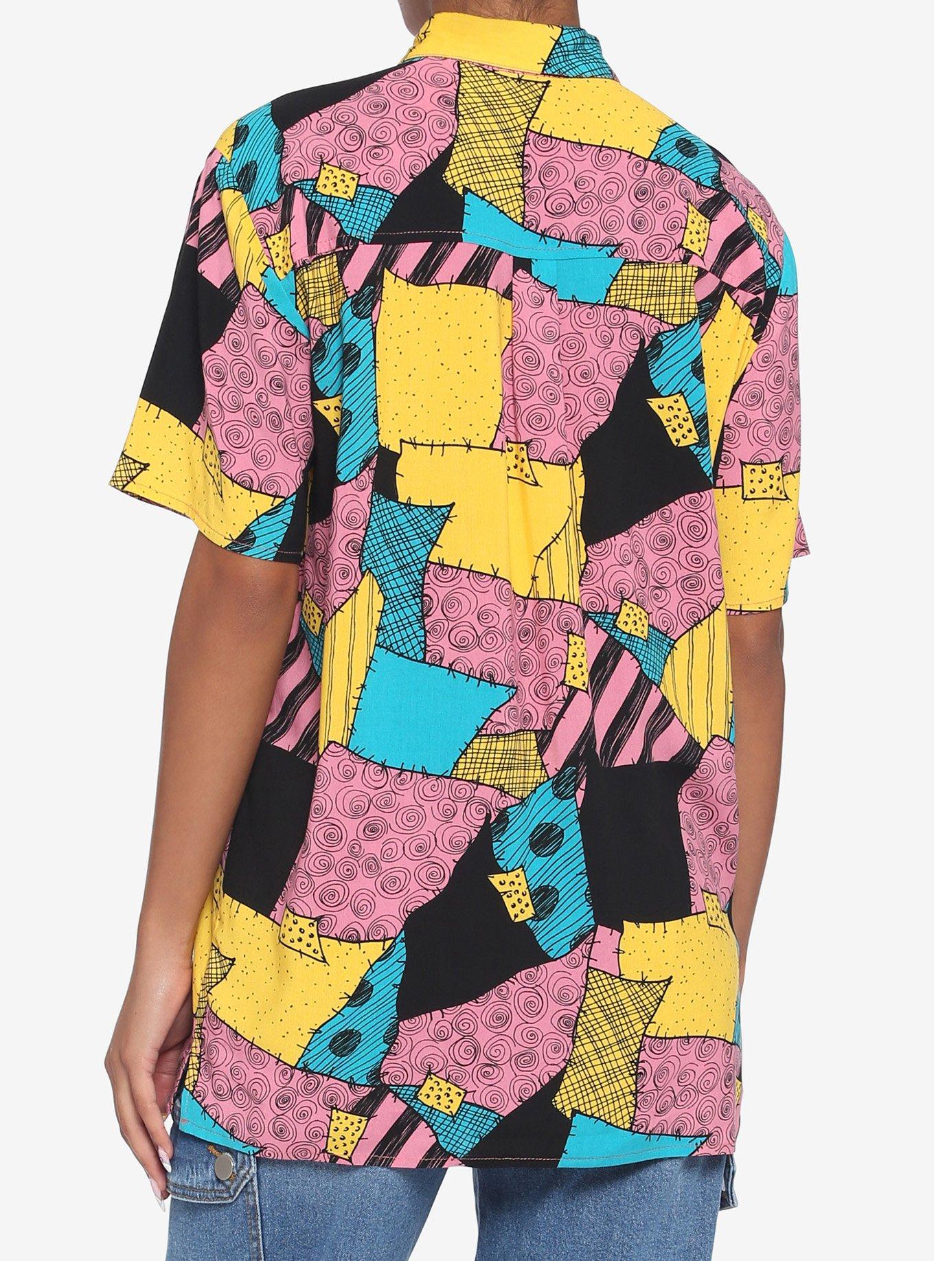 The Nightmare Before Christmas Sally Woven Button-Up, MULTI, alternate