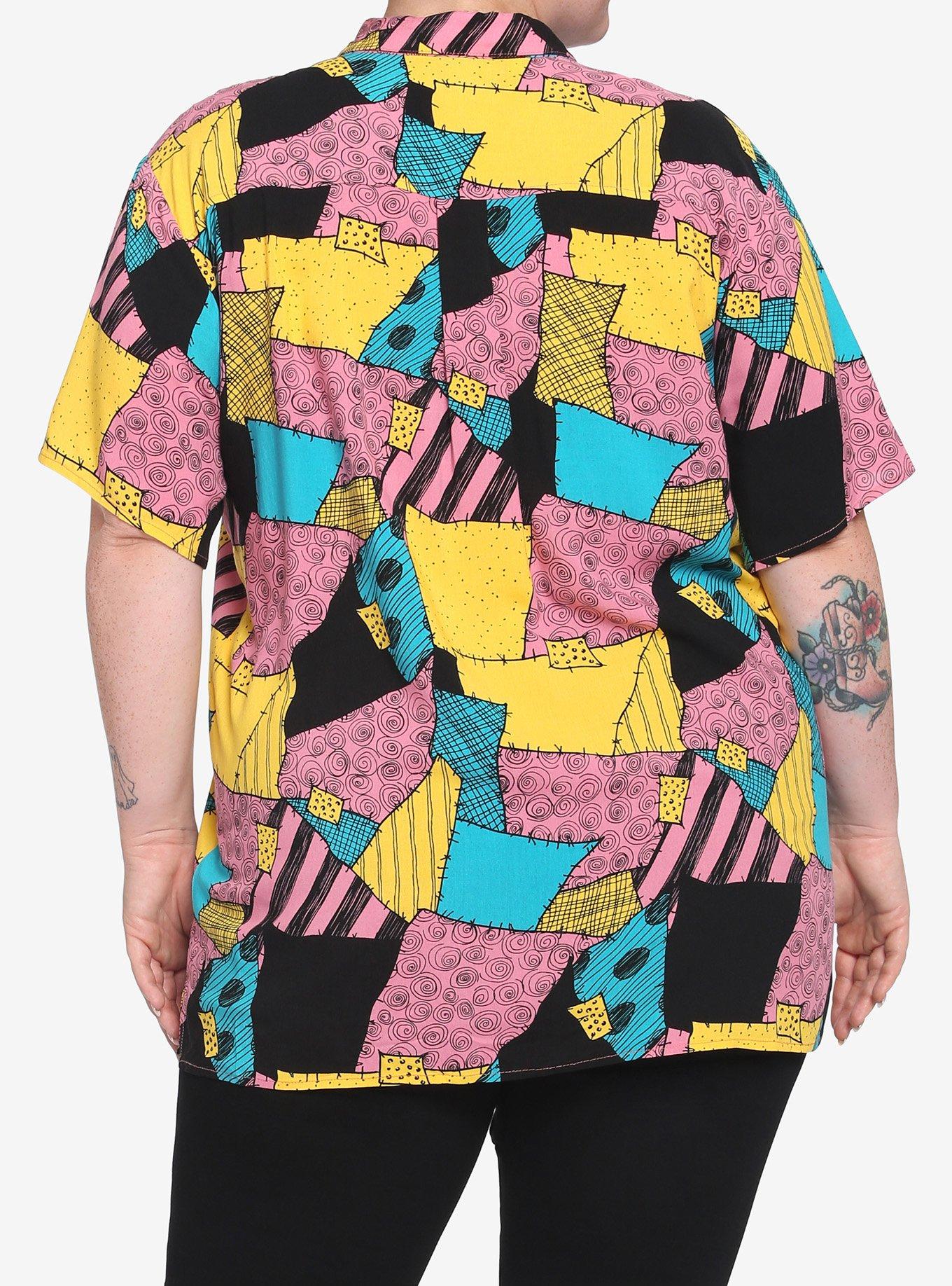 The Nightmare Before Christmas Sally Woven Button-Up Plus Size, MULTI, alternate