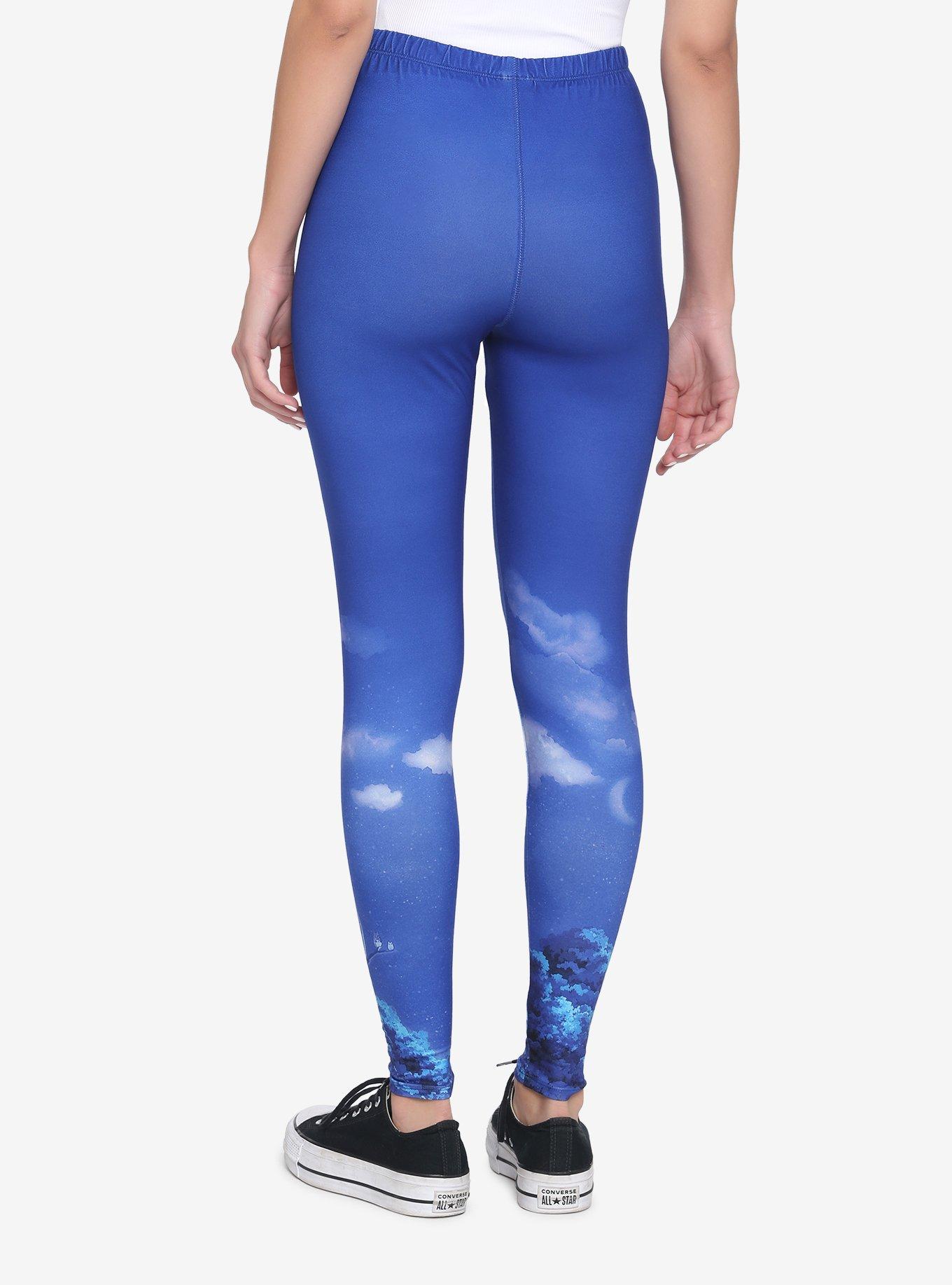 Her Universe Studio Ghibli My Neighbor Totoro Night Sky Leggings, MULTI, alternate