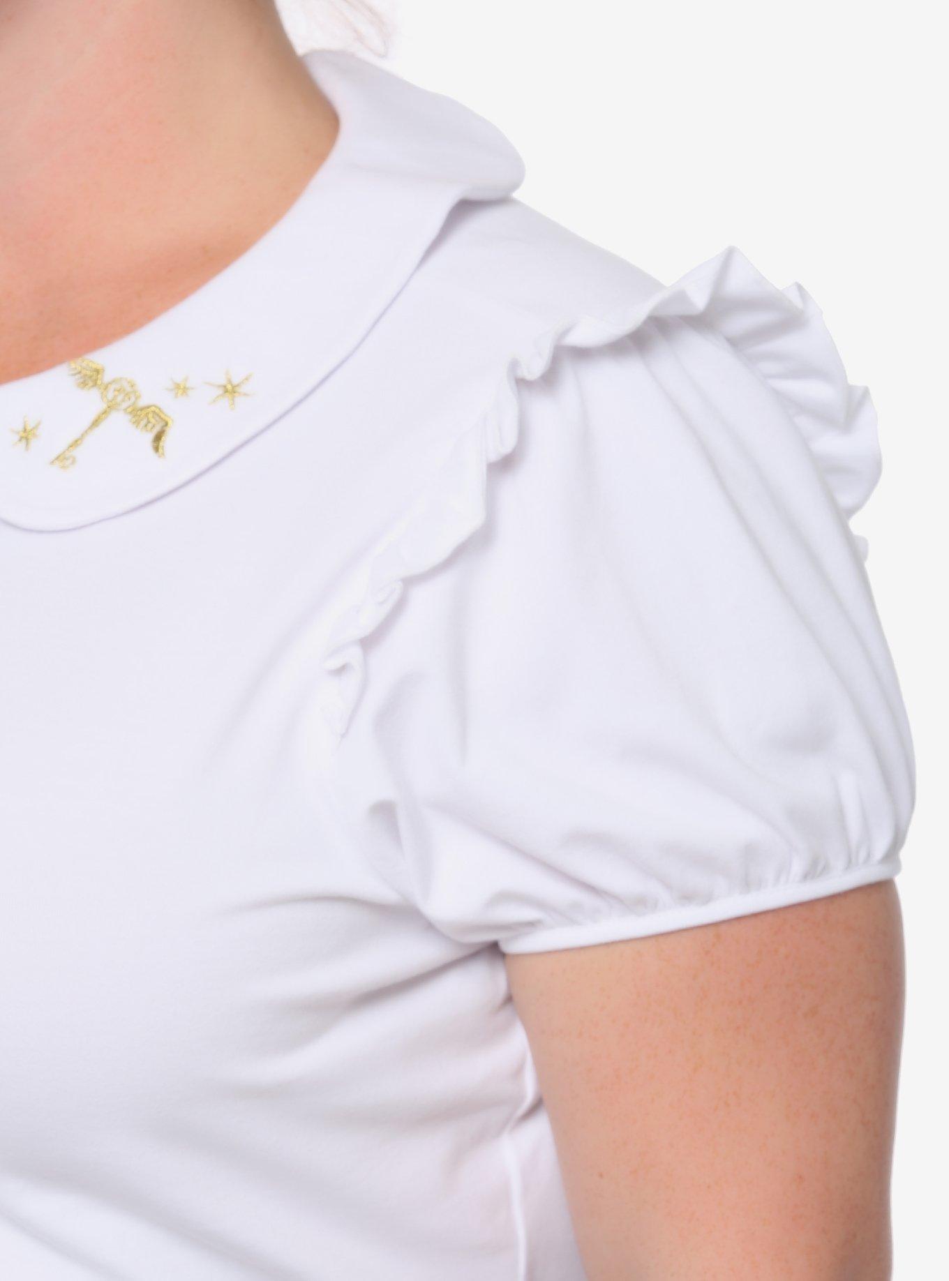 Harry Potter Embroidered Key Collar Top Plus Size, MULTI, alternate