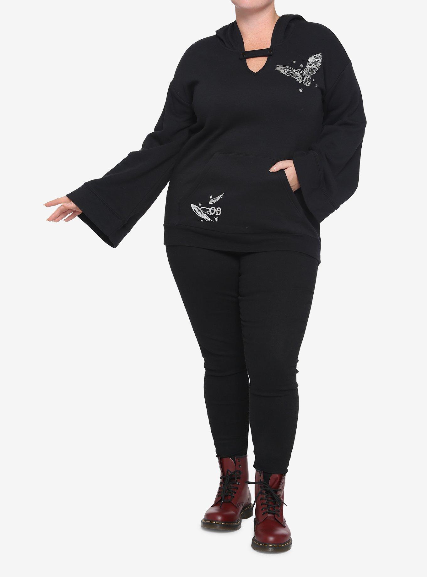 Harry Potter List Bell Sleeve Hoodie Plus Size, MULTI, alternate
