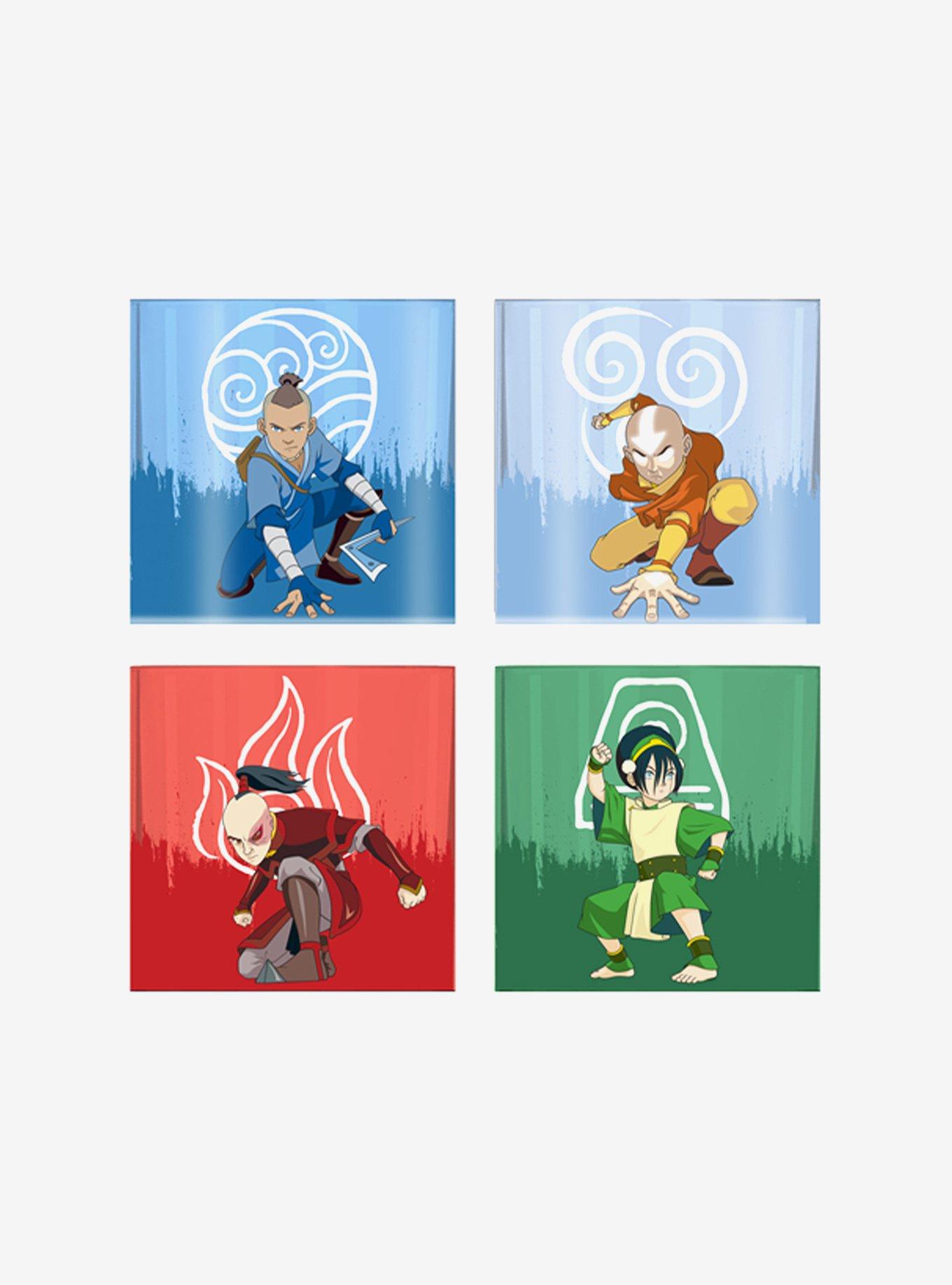 Avatar: The Last Airbender Glass Coaster Set, , alternate