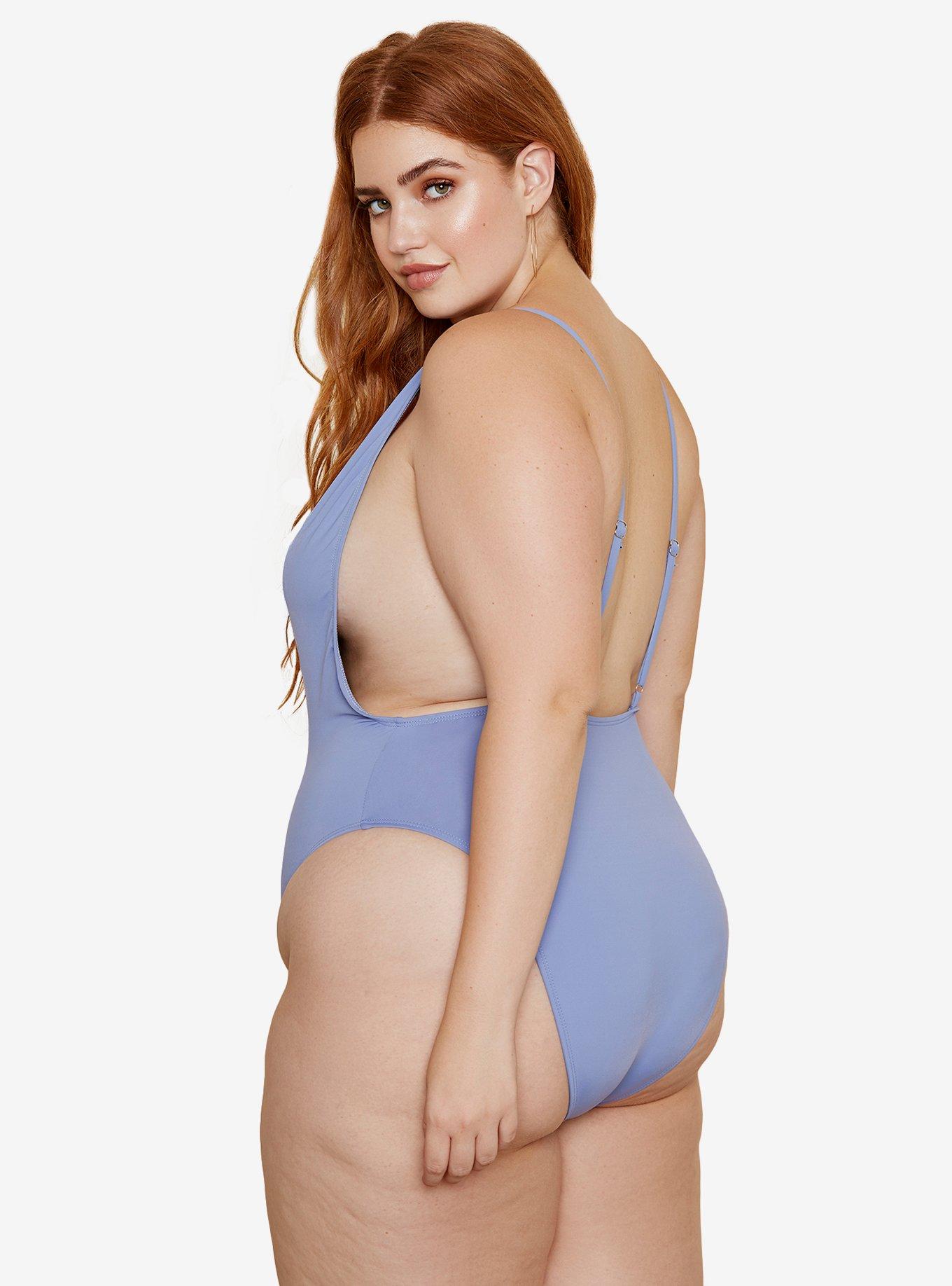 Dippin' Daisy's Euphoria Swimsuit Baja Plus Size, BLUE, alternate