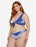 Dippin' Daisy's Muse Swim Top Baja Tie Dye Plus Size, BLUE, alternate