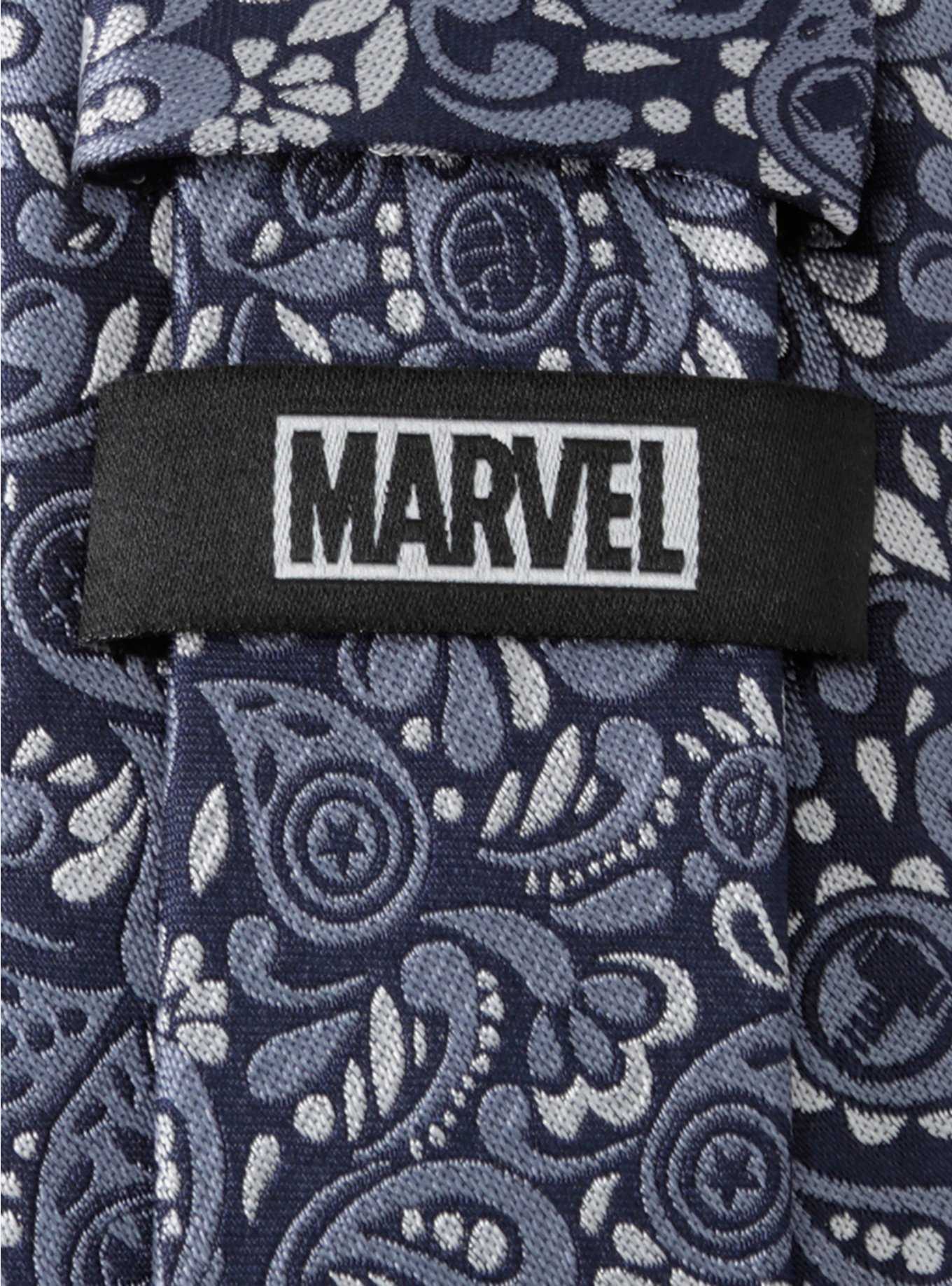 Marvel Avengers Paisley Icons Navy Tie, , hi-res