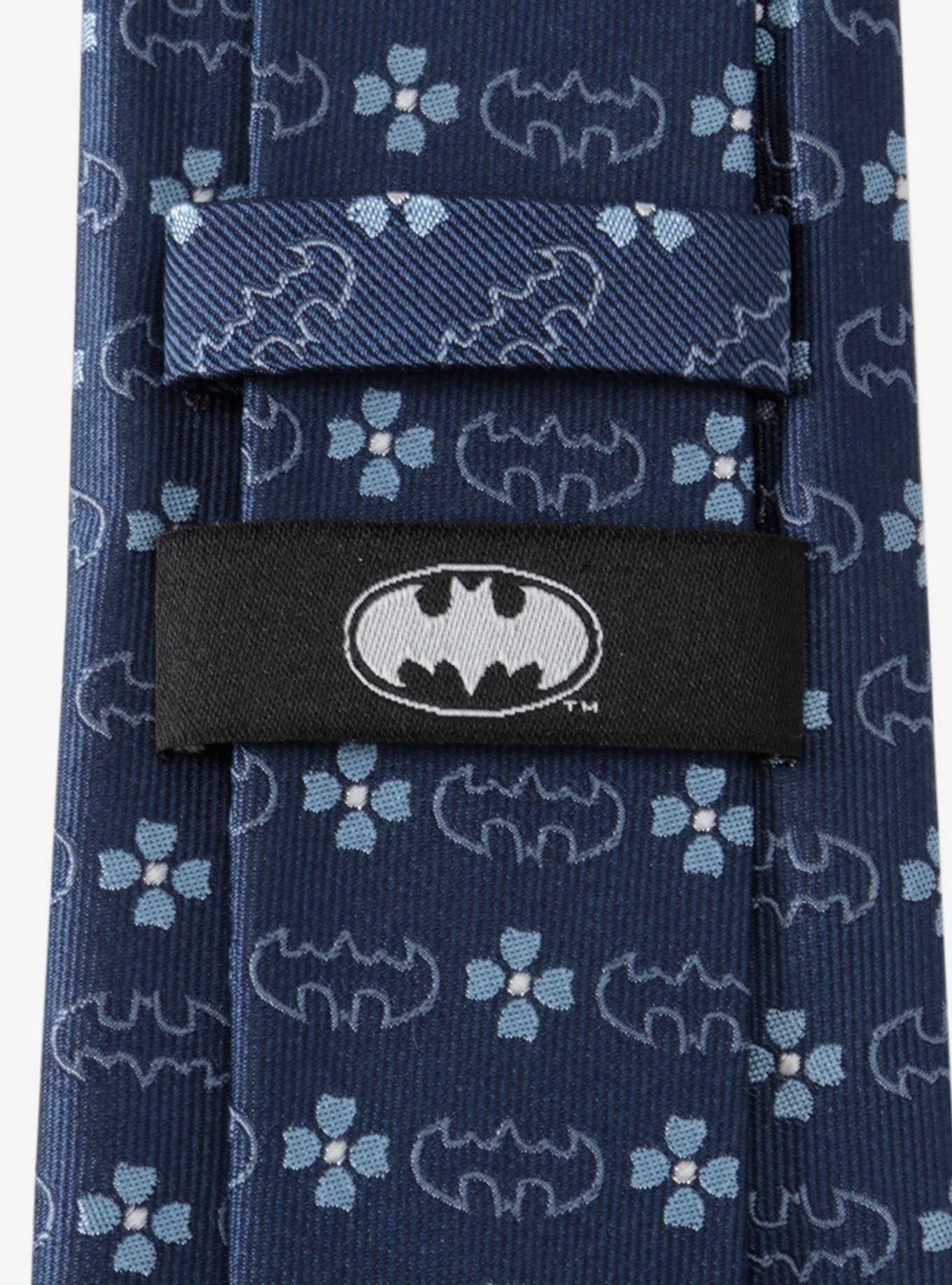 DC Comics Batman Floral Navy Tie, , hi-res