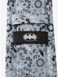 DC Comics Batman Patterned Floral Blue Tie, , alternate