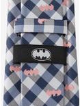 DC Comics Batman Plaid Navy Tie, , alternate