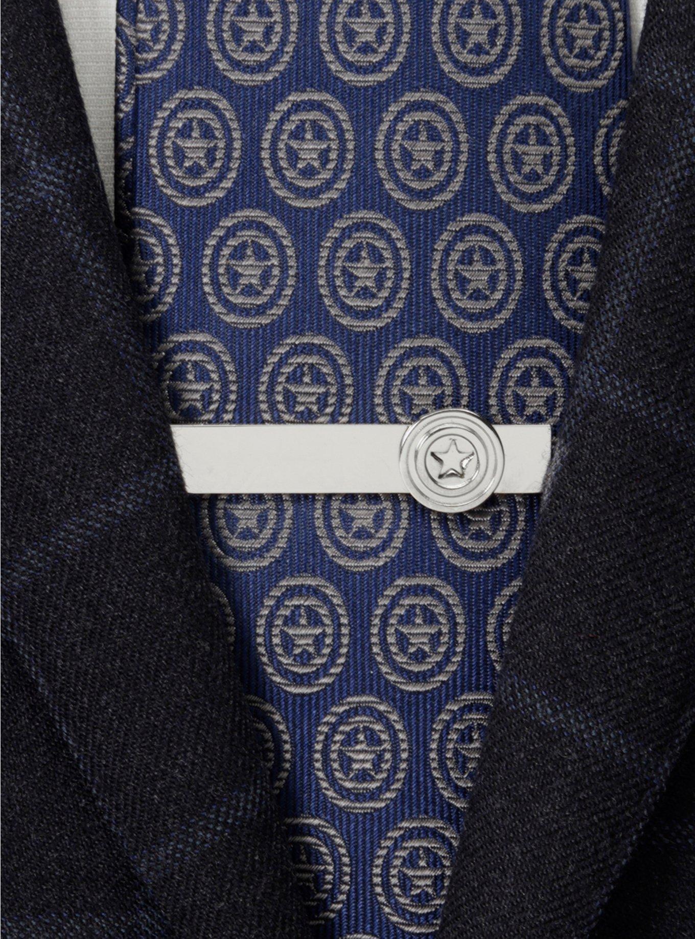 Marvel Captain America Hidden Message Tie Bar, , alternate