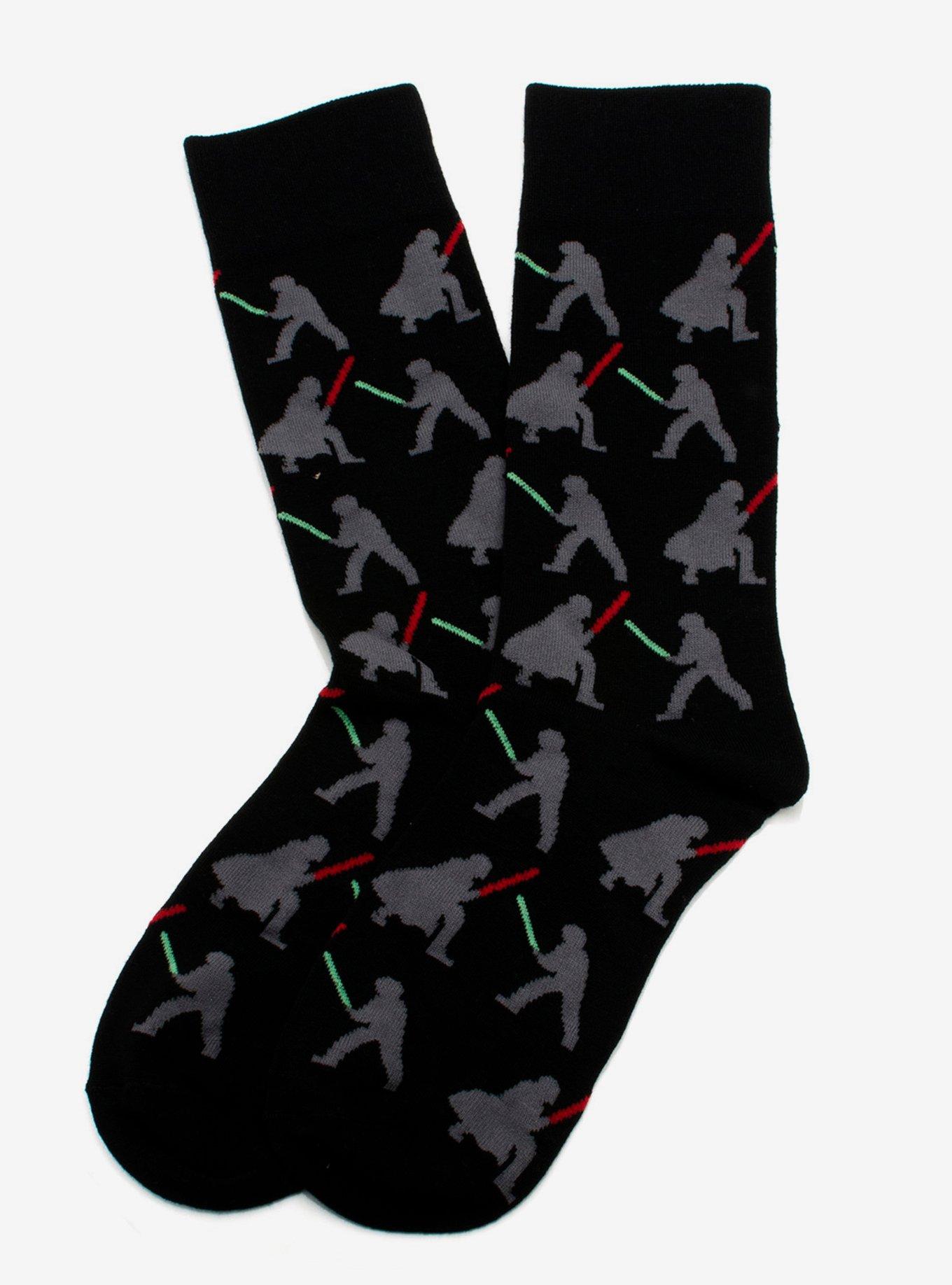 Star Wars Lightsaber Battle 3 Pair Socks Gift Set, , alternate