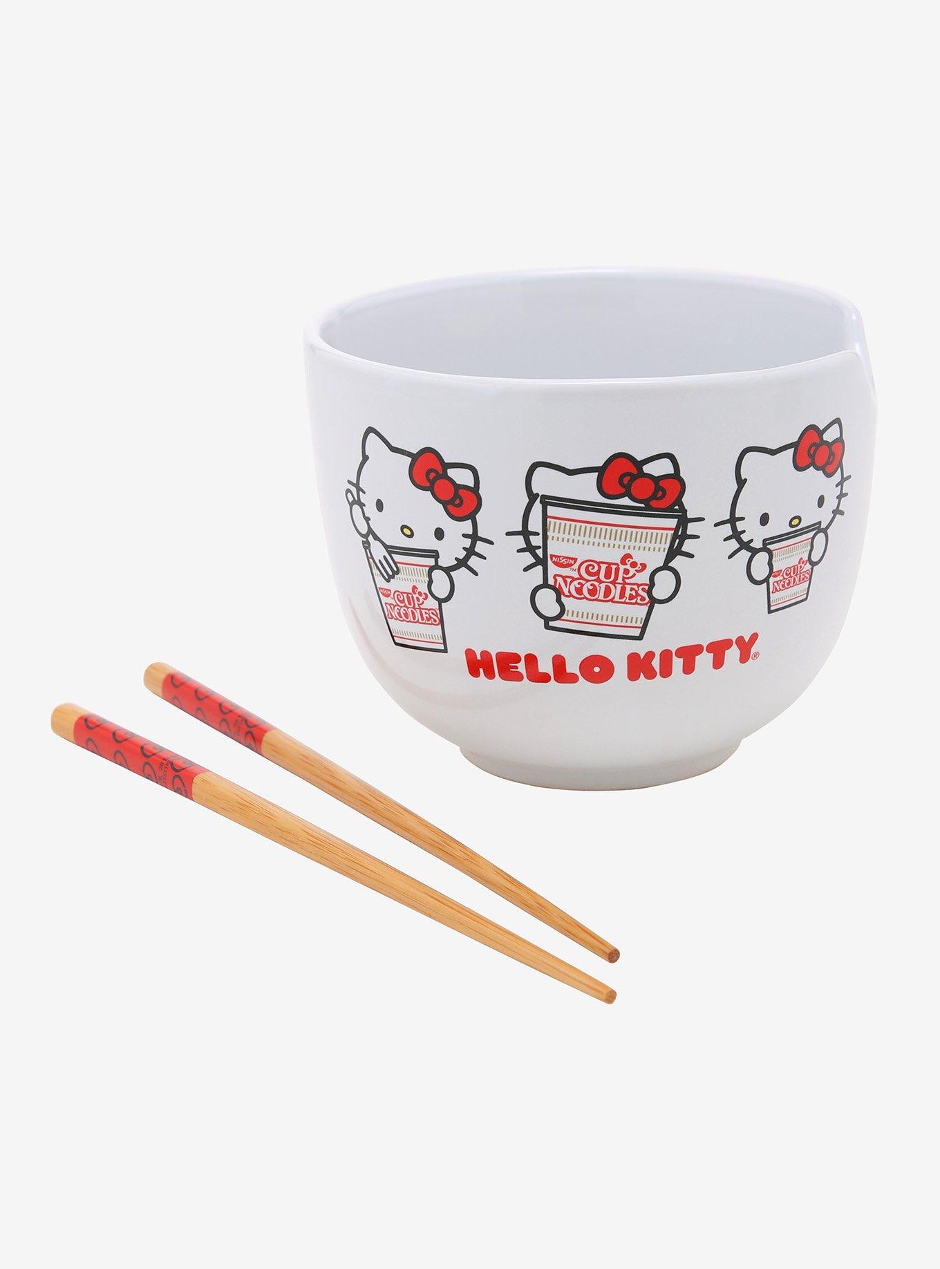 Hello Kitty X Nissin Cup Noodles Ramen Bowl With Chopsticks, , alternate