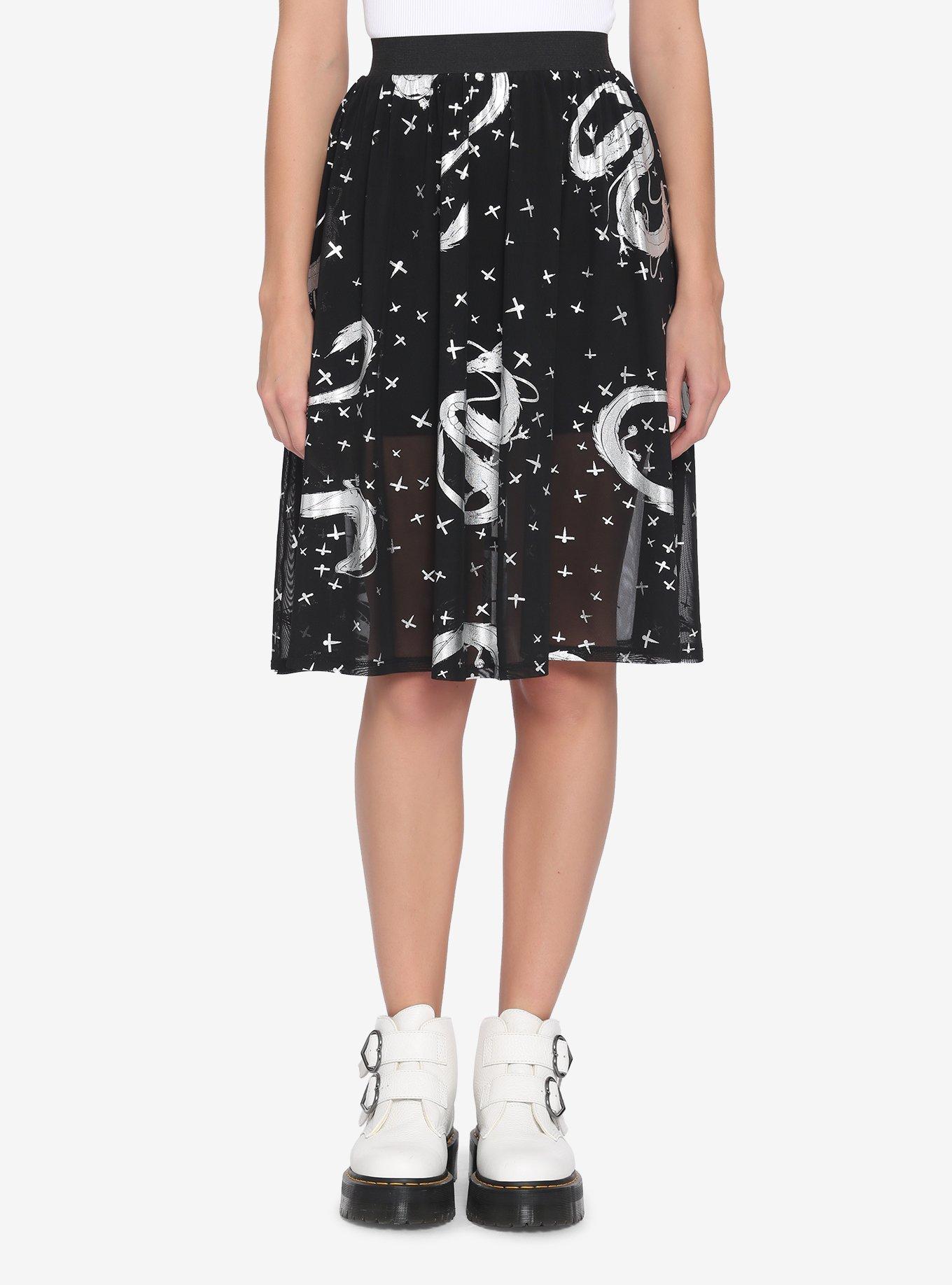 Her Universe Studio Ghibli Spirited Away Haku Mesh Skirt, MULTI, alternate
